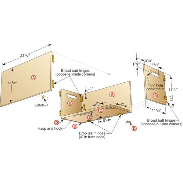 Folding Shop Box - Downloadable Plan - Image 1