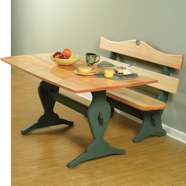 Trestle Table and Benches - Downloadable Plan - Image 1