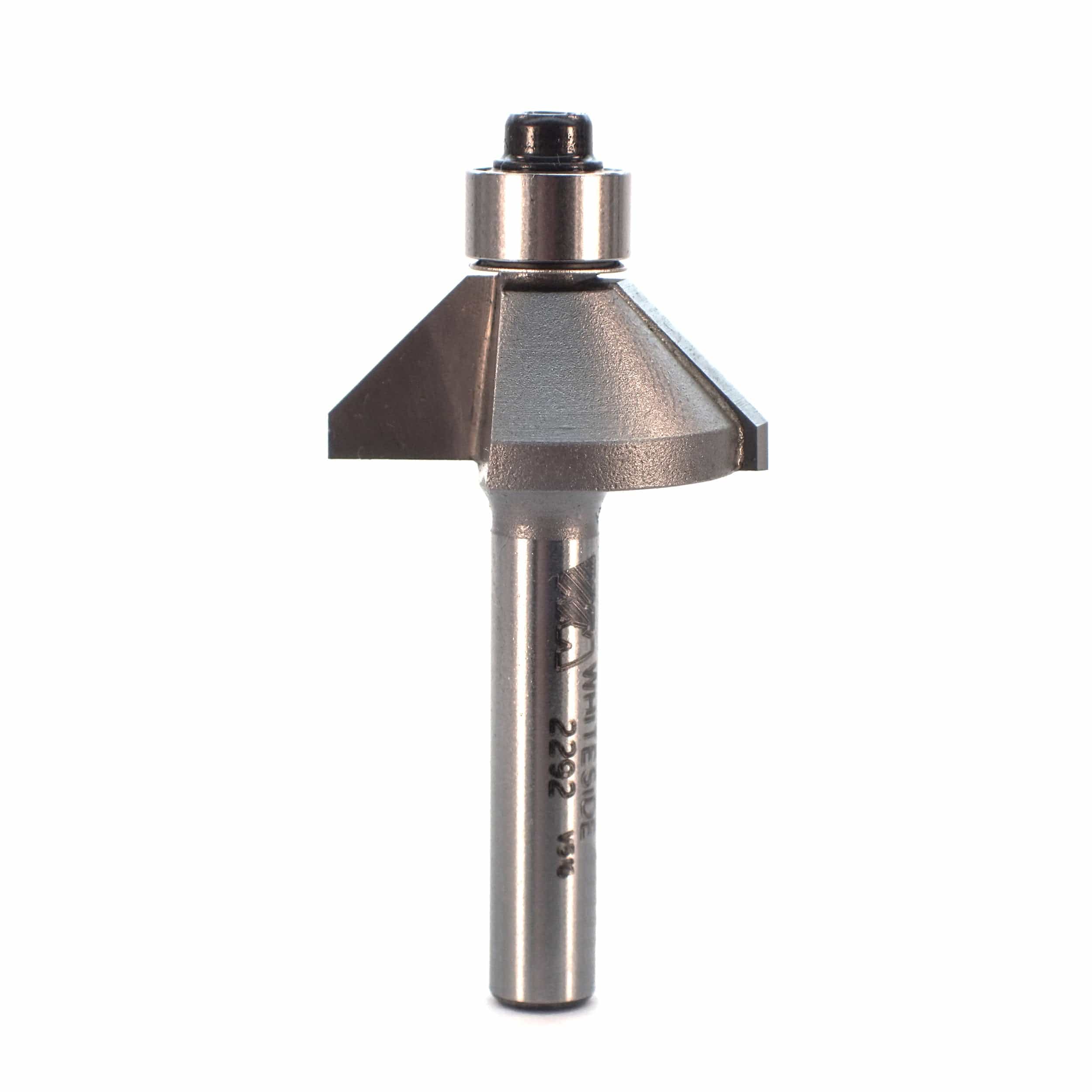 2292 1/4" Sh 45 Degree Chamfer Router Bit 1" LD 7/16" CL x 5/16" CH - Image 1