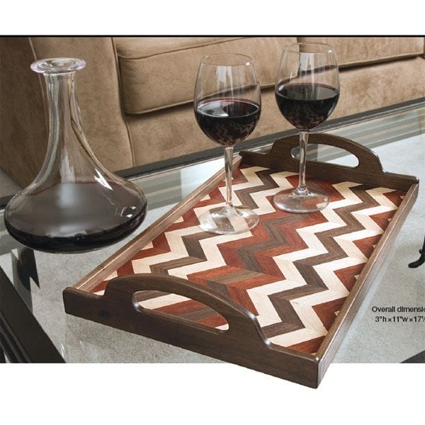 Herringbone Serving Tray - Downloadable Plan - Image 1
