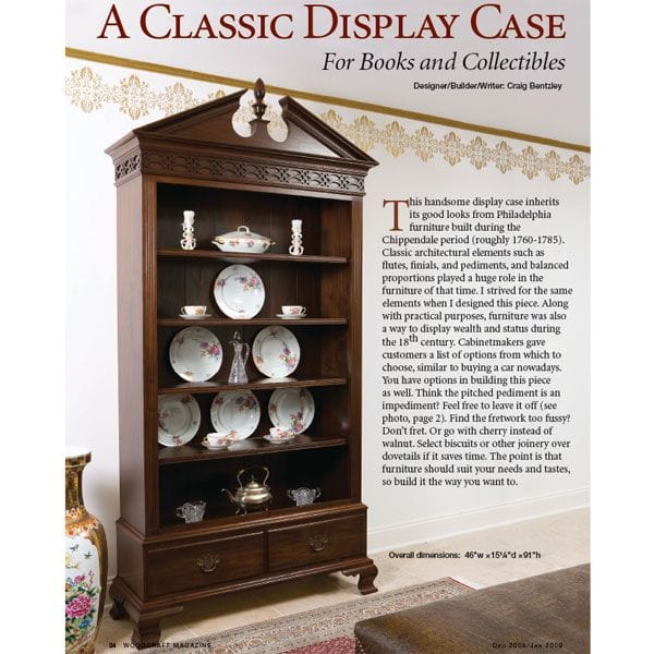Colonial Bookcase – Downloadable Plan