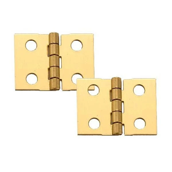 Miniature Hinge Open with Screws - Pair - Image 1