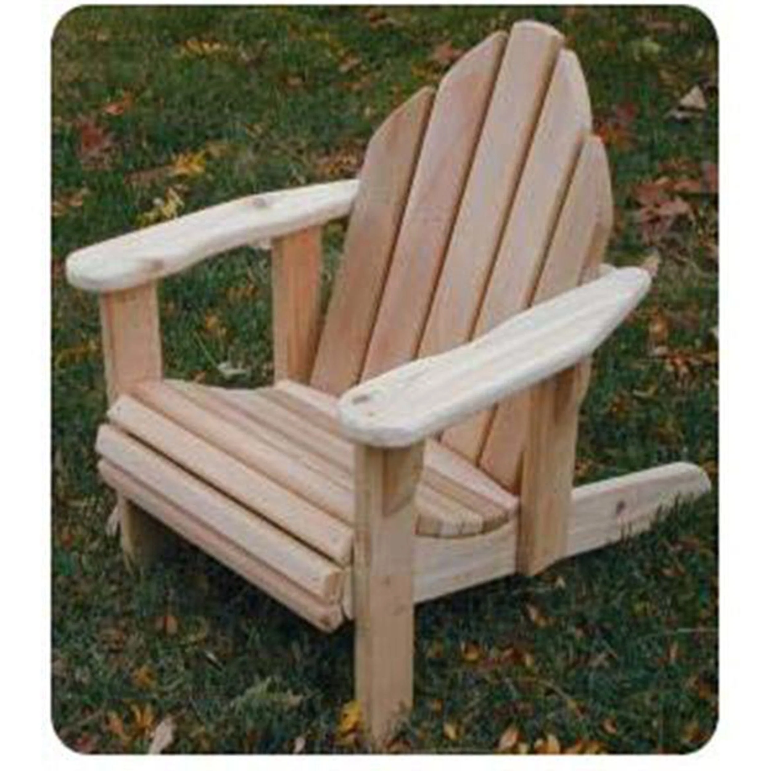 Woodworking Project Paper Plan to Build Child-Size Adirondack Chair - Image 1