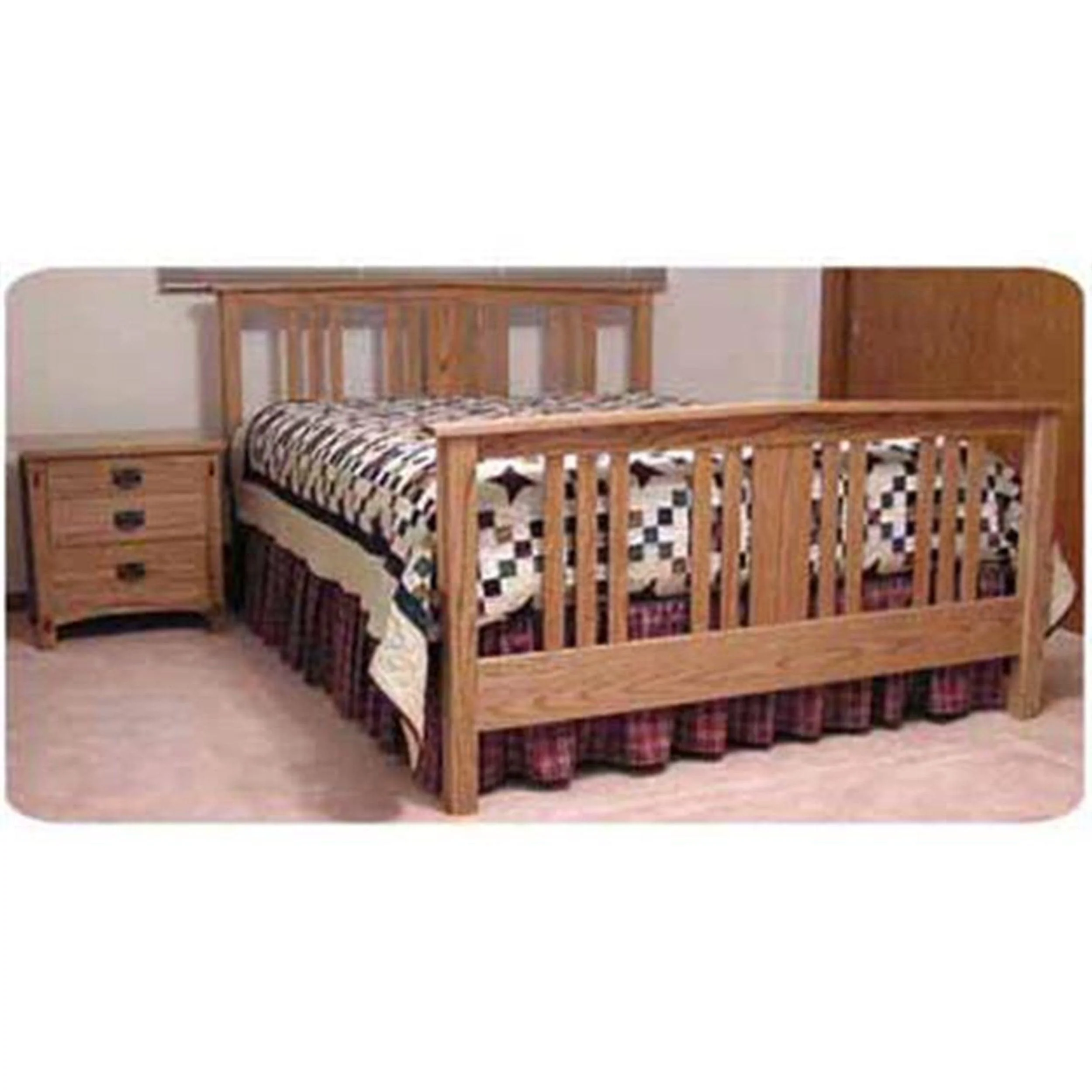 Woodworking Project Paper Plan to Build Mission Beds - Image 1