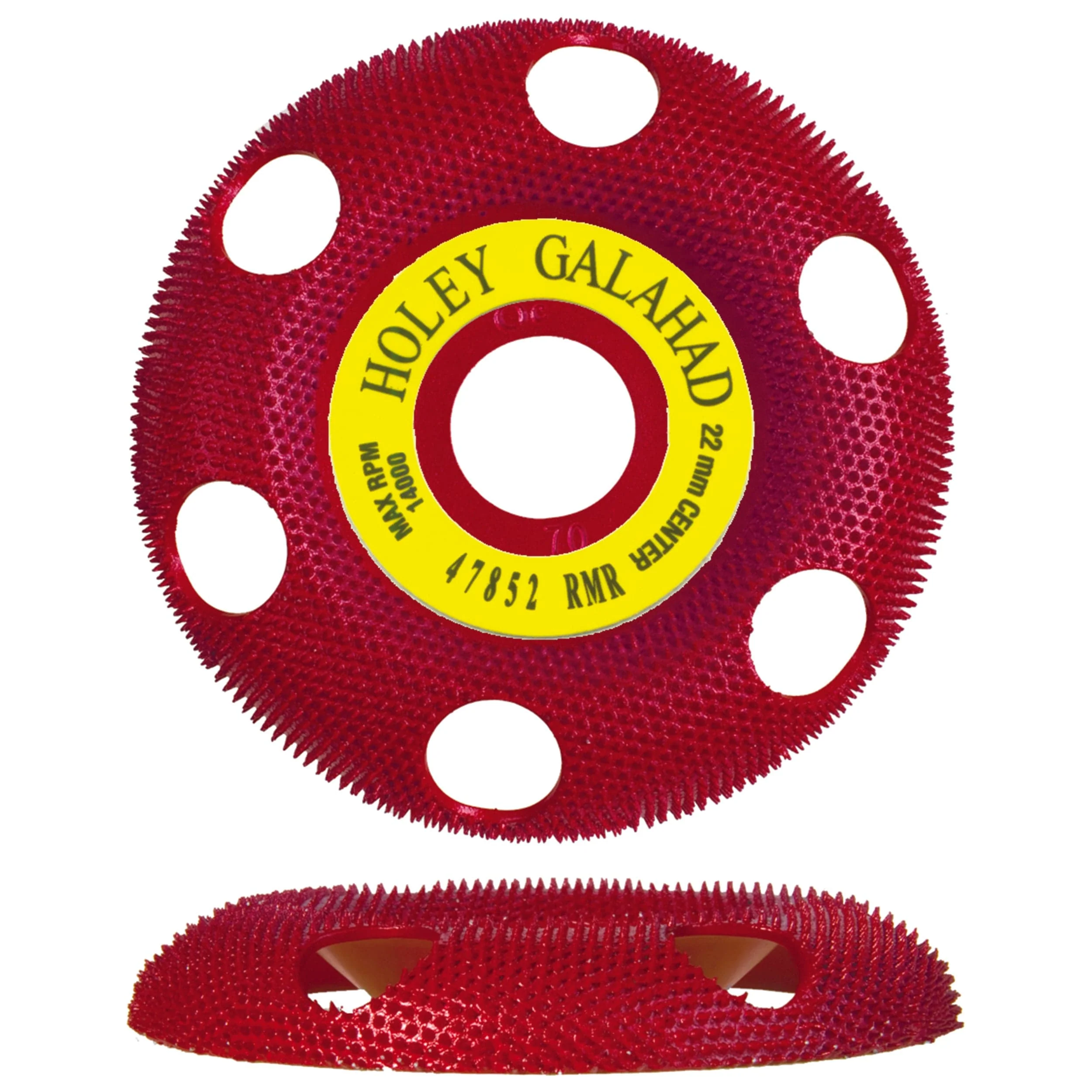 Holey Galahad See Through Disc – Arbor – Round – Medium – 7/8″ – Red
