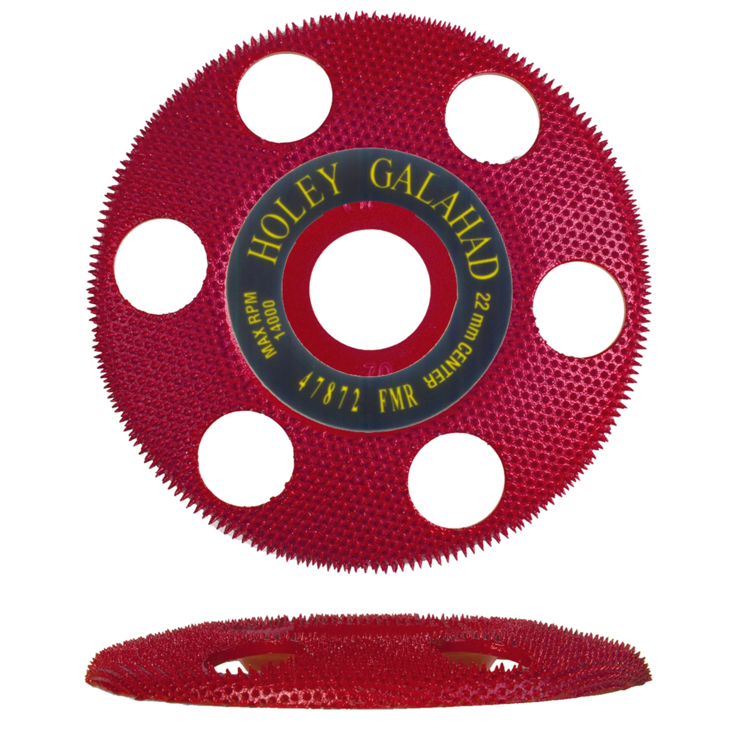 Holey Galahad See Through Disc – 7/8″ Arbor – Flat – Medium – Red
