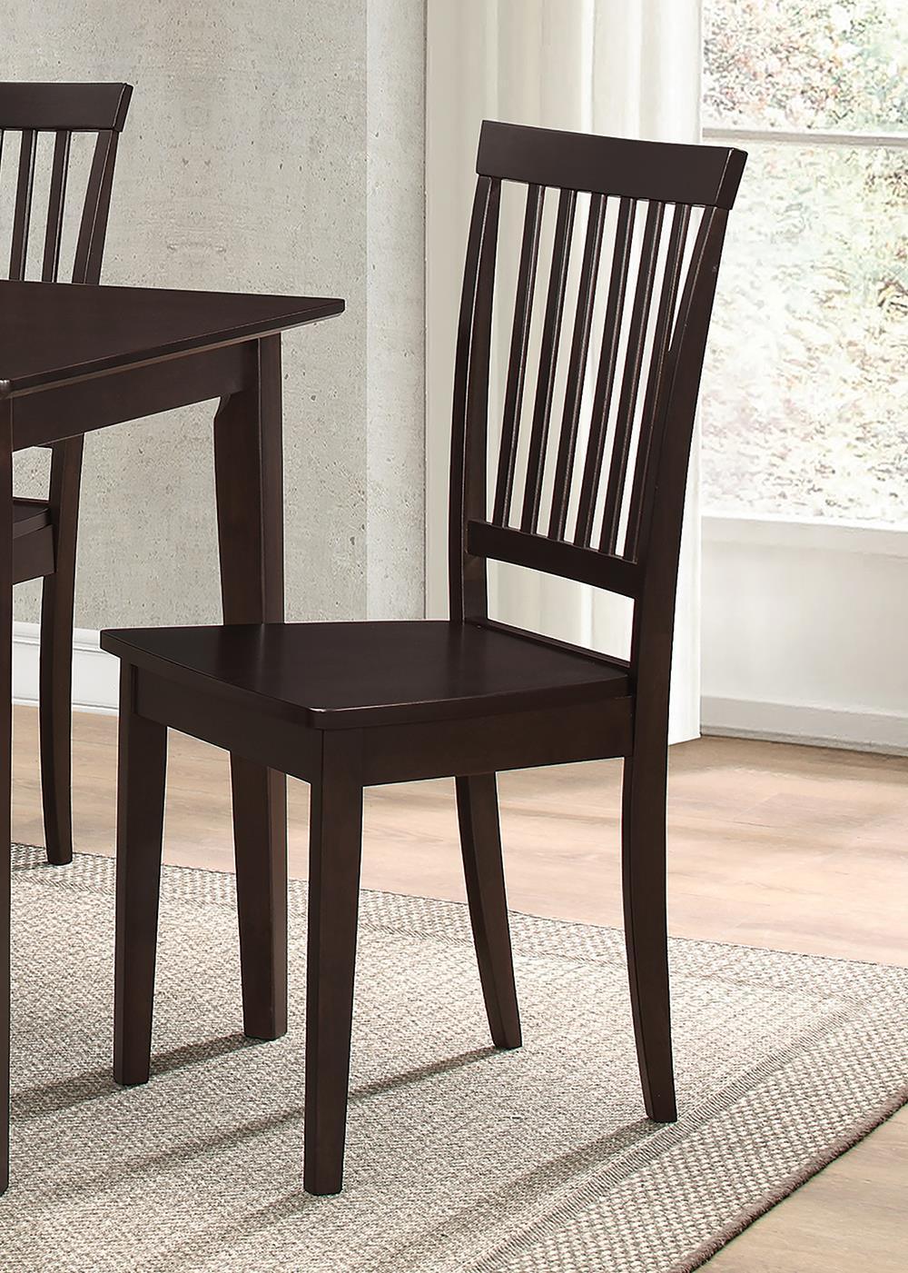 G150152 Cappuccino Dark Brown Rectangular Dining Room Set - Image 2