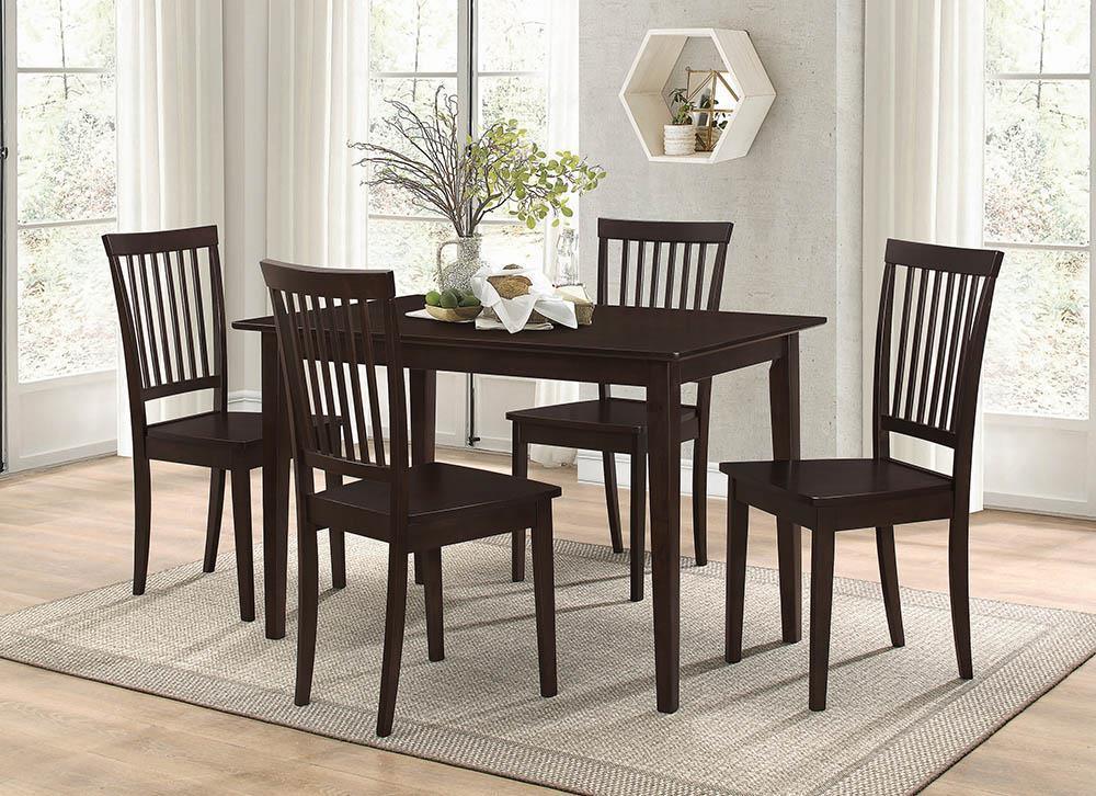 G150152 Cappuccino Dark Brown Rectangular Dining Room Set - Image 1