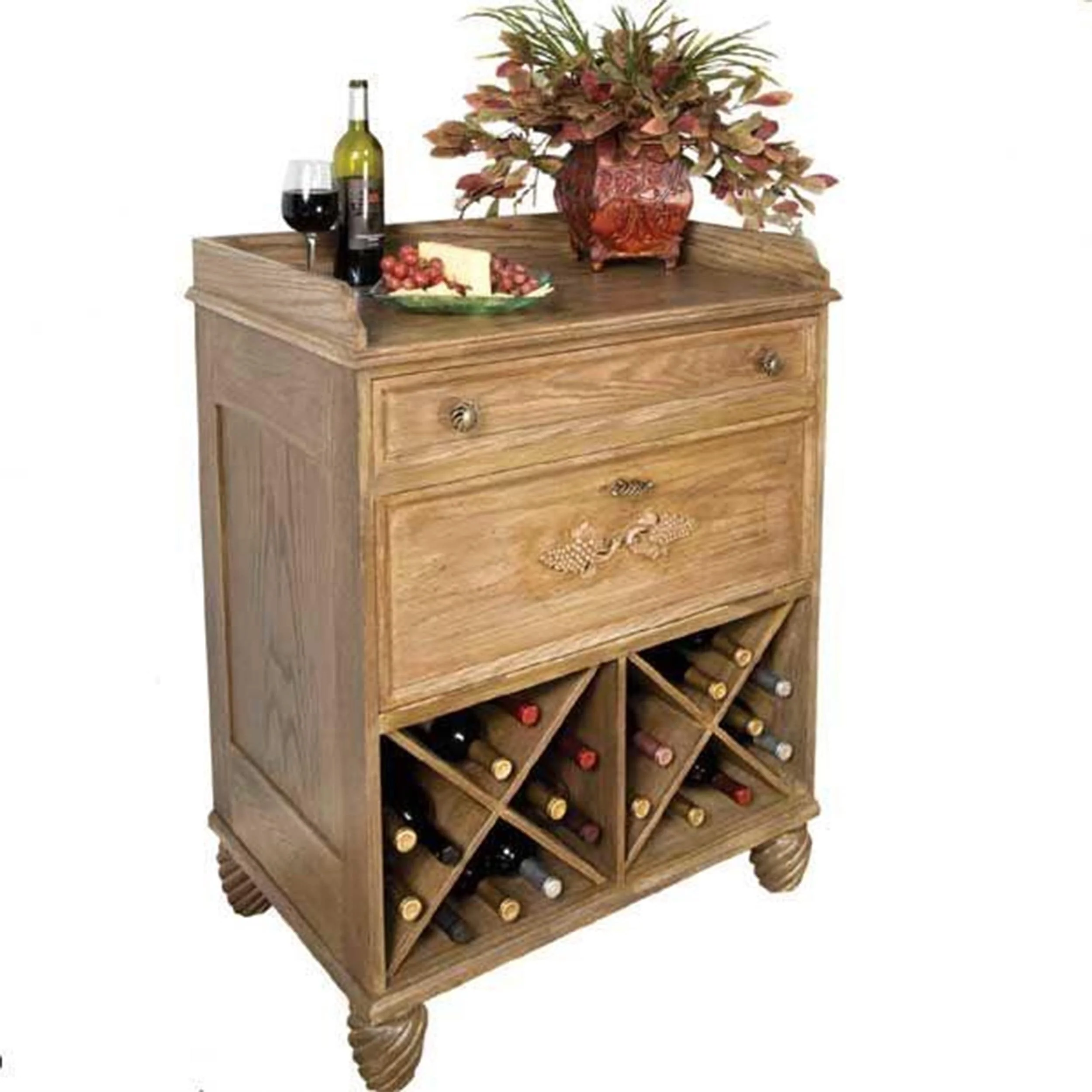 Woodworking Project Paper Plan to Build Country French Wine Server - Image 1