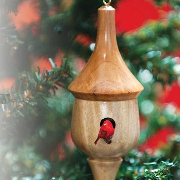 Turned Birdhouse Ornament - Downloadable Plan - Image 1
