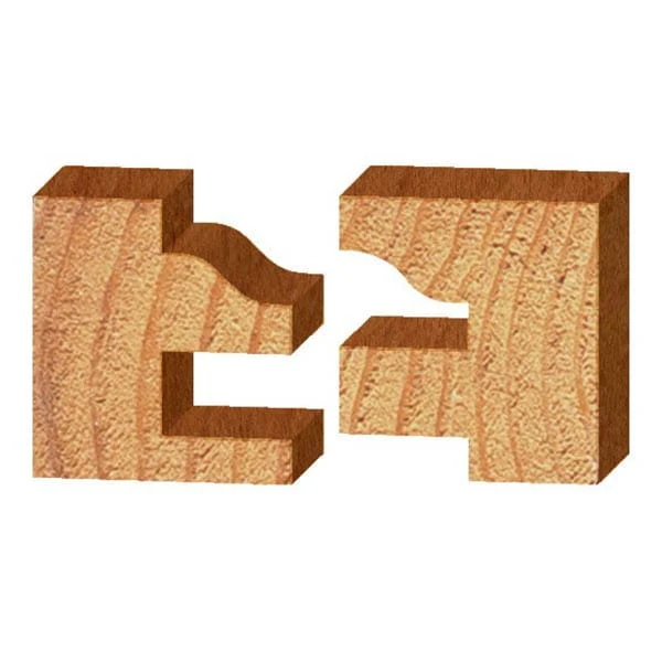 Ogee Stile and Rail Door Router Bit Set - 1/2" SH - 1-5/8" OD x 7/8" CL - 2 Piece - Image 2