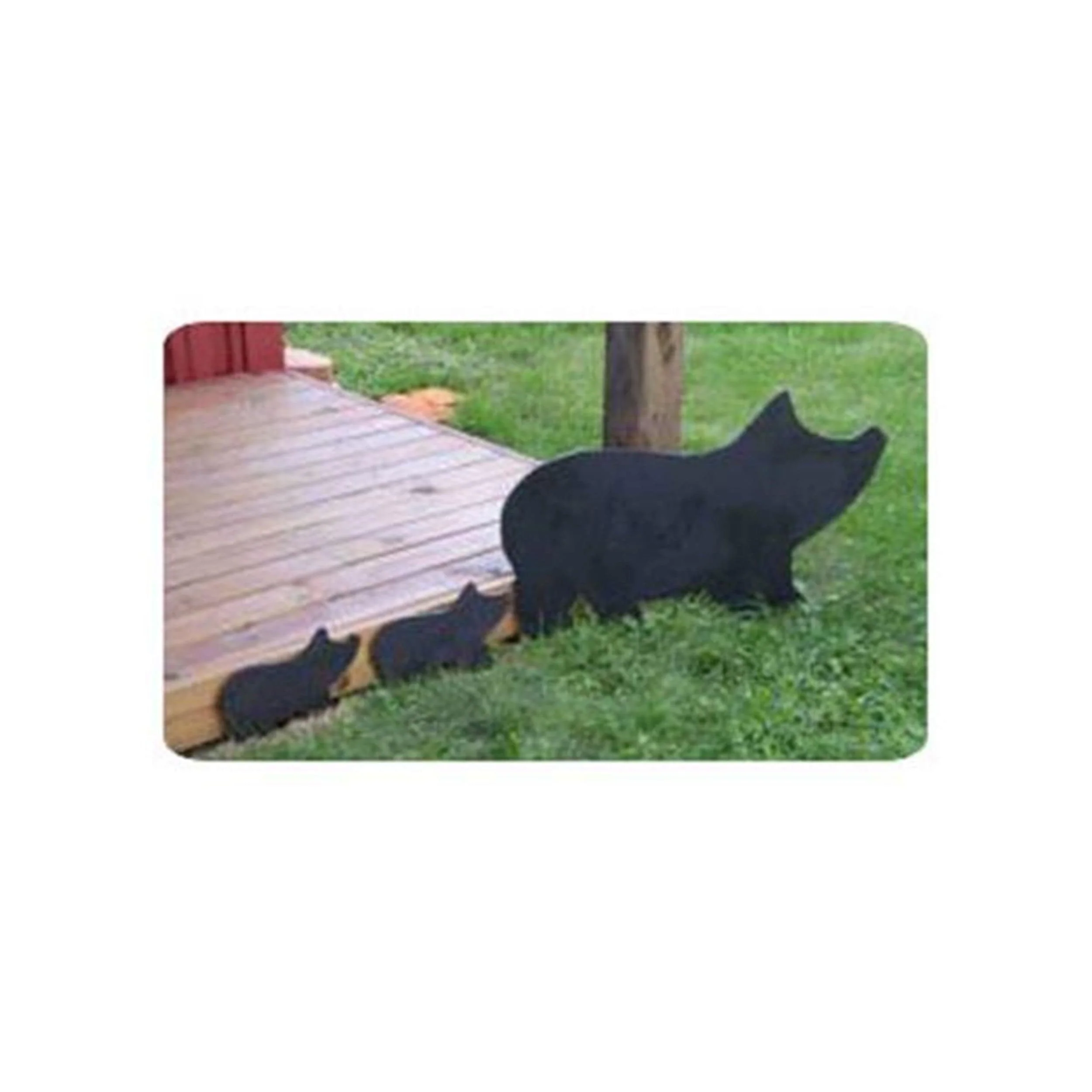 Woodworking Project Paper Plan to Build Mama Pig and Piglets Shadow - Image 1
