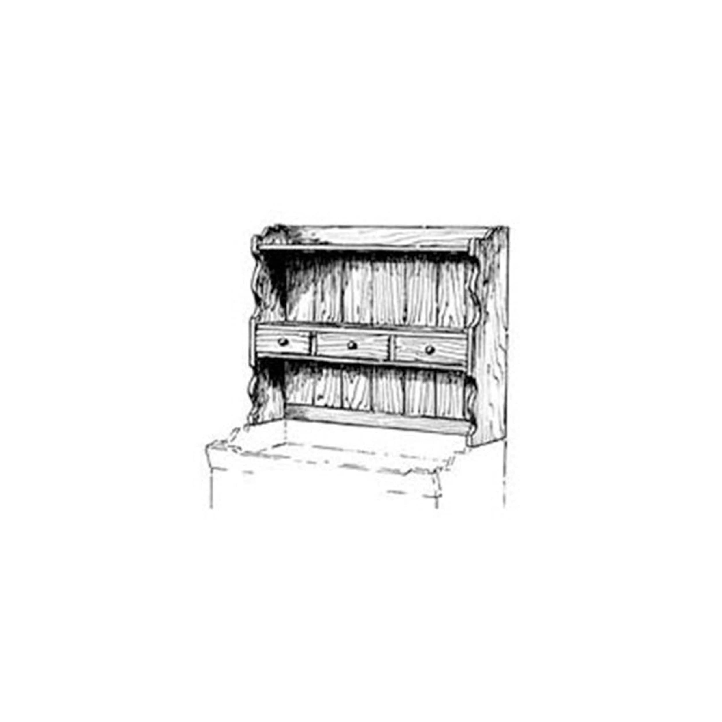 Woodworking Project Paper Plan to Build Small Hutch - Image 1