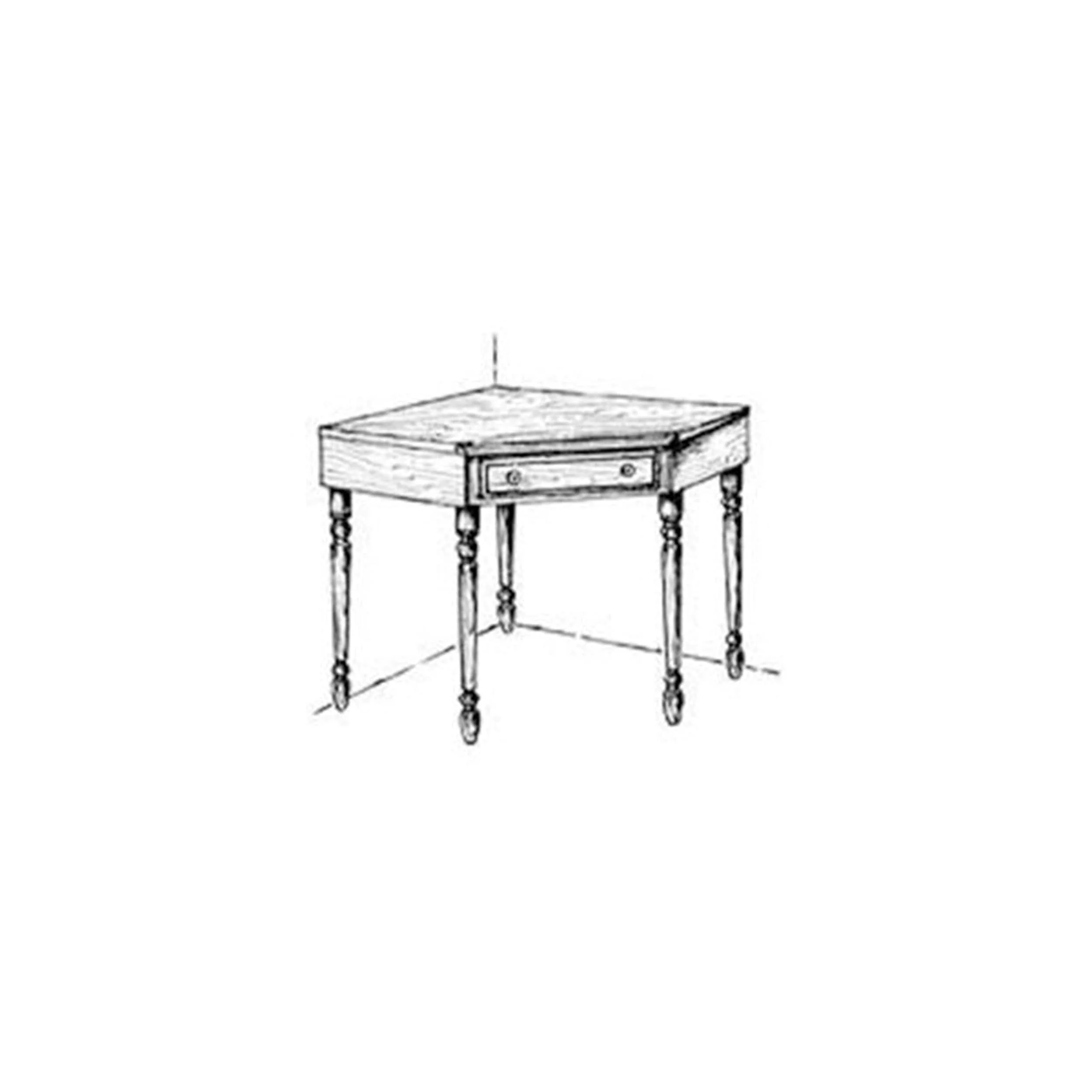Woodworking Project Paper Plan to Build Corner Desk - Image 1