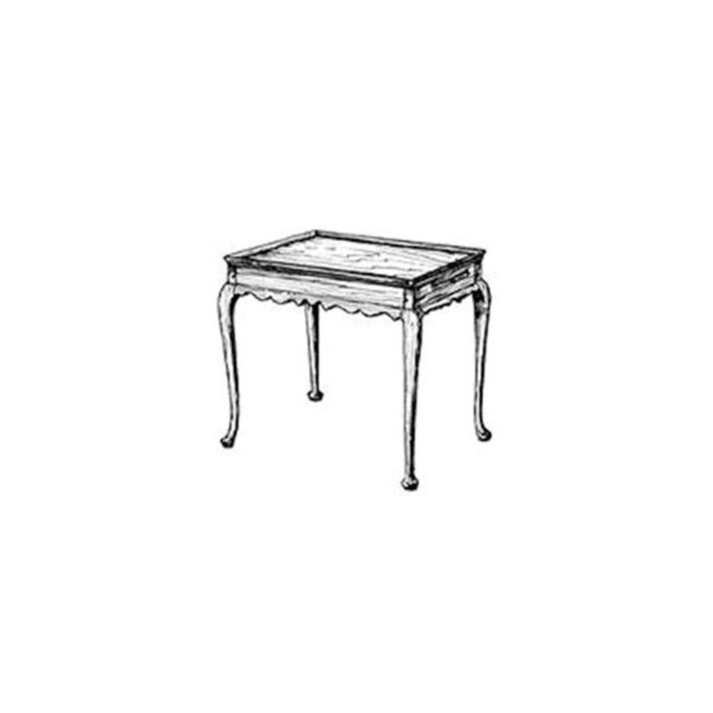 Woodworking Project Paper Plan to Build Queen Anne Tea Table - Image 1