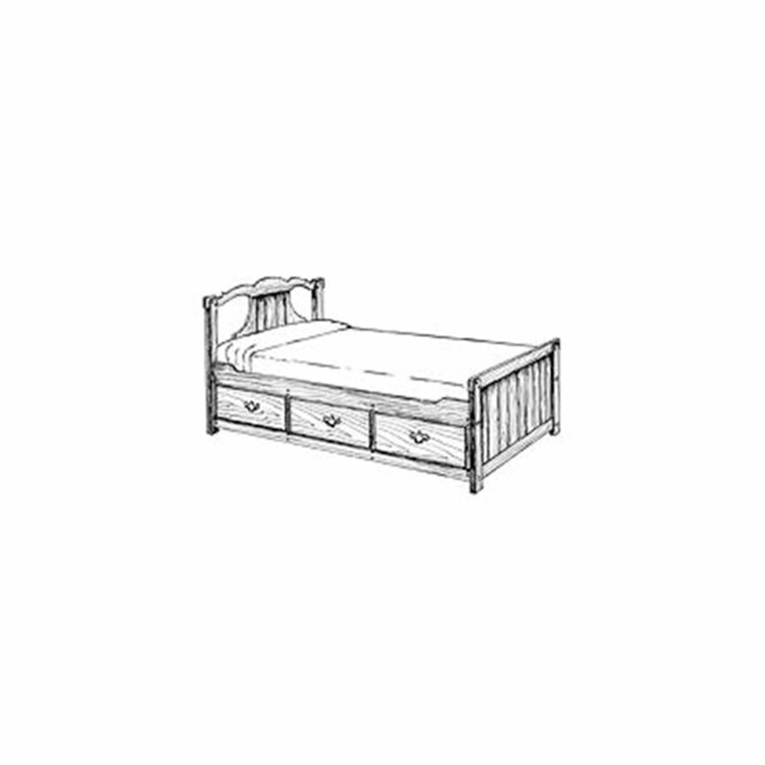 Woodworking Project Paper Plan to Build Captain's Bed - Image 1