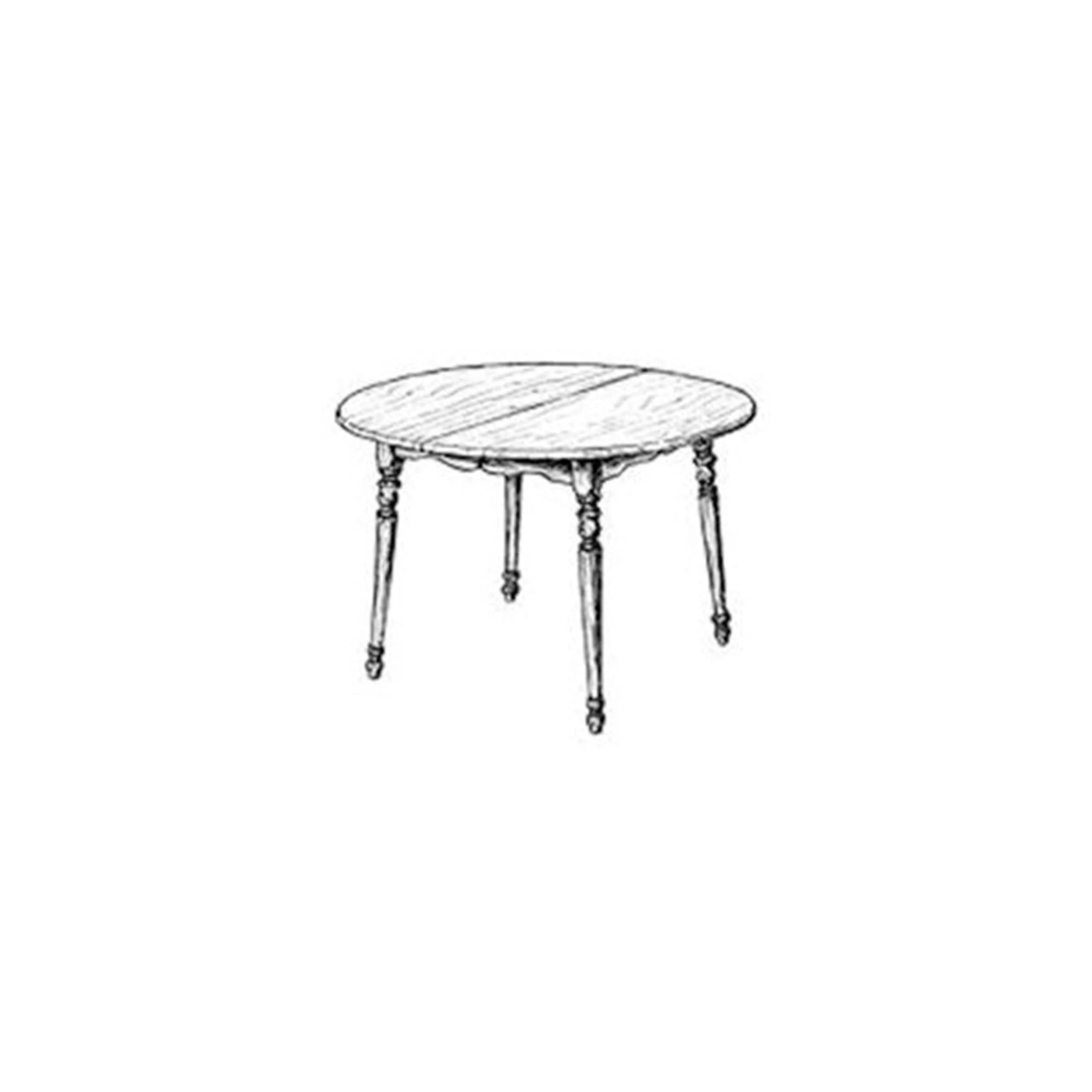 Woodworking Project Paper Plan to Build Round Extension Dining Table - Image 1