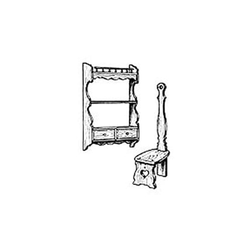 Woodworking Project Paper Plan to Build Shaker Stool, Hanging Hutch - Image 1