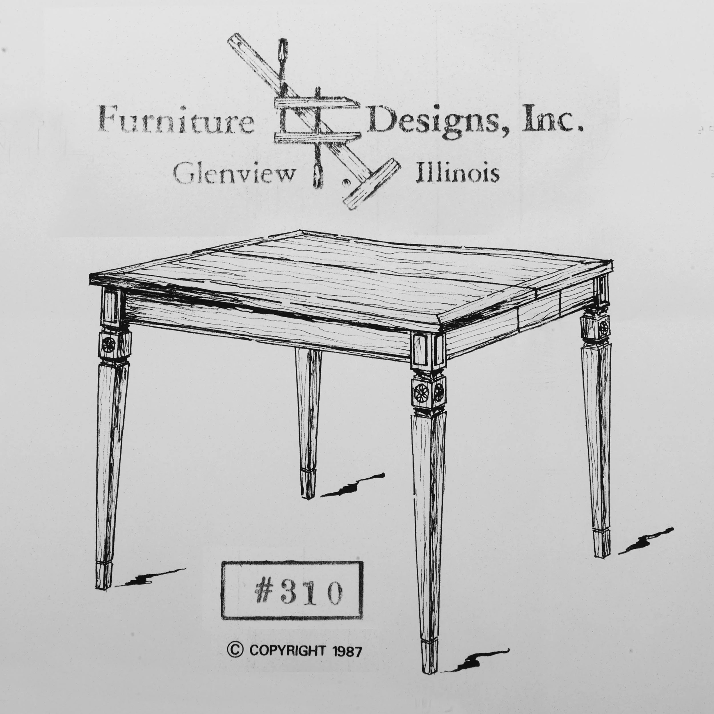 Woodworking Project Paper Plan to Build Folding Card Table - Image 1