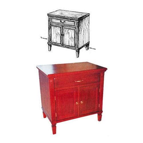 Woodworking Project Paper Plan to Build Modern End Table - Image 1