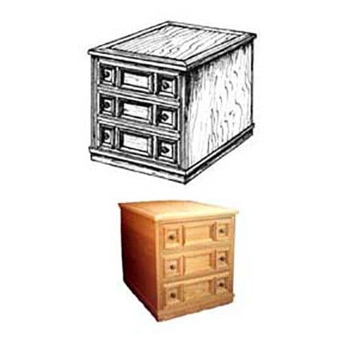 Woodworking Project Paper Plan to Build Spanish End Table - Image 1
