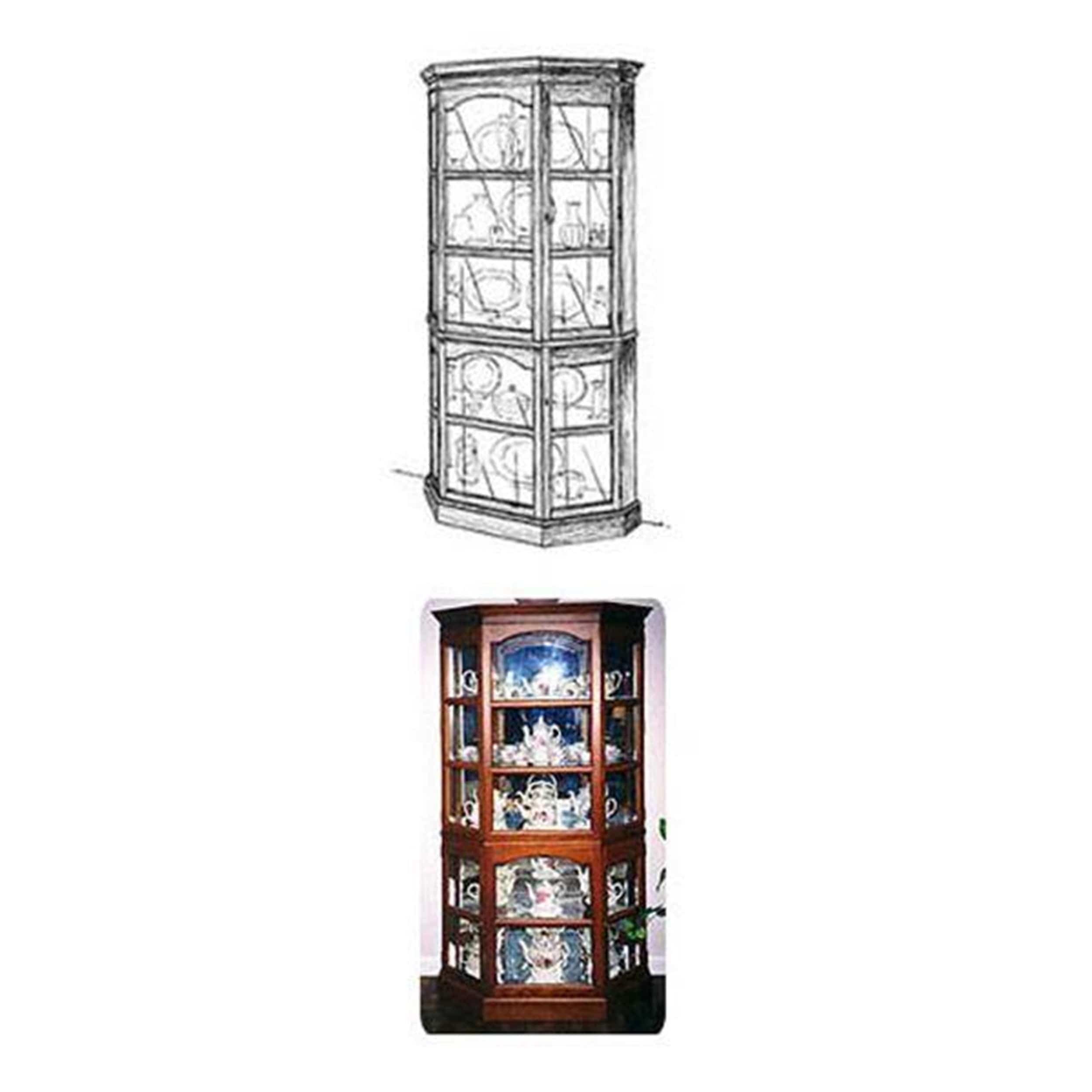 Woodworking Project Paper Plan to Build Heavy Duty Curio Cabinet - Image 1