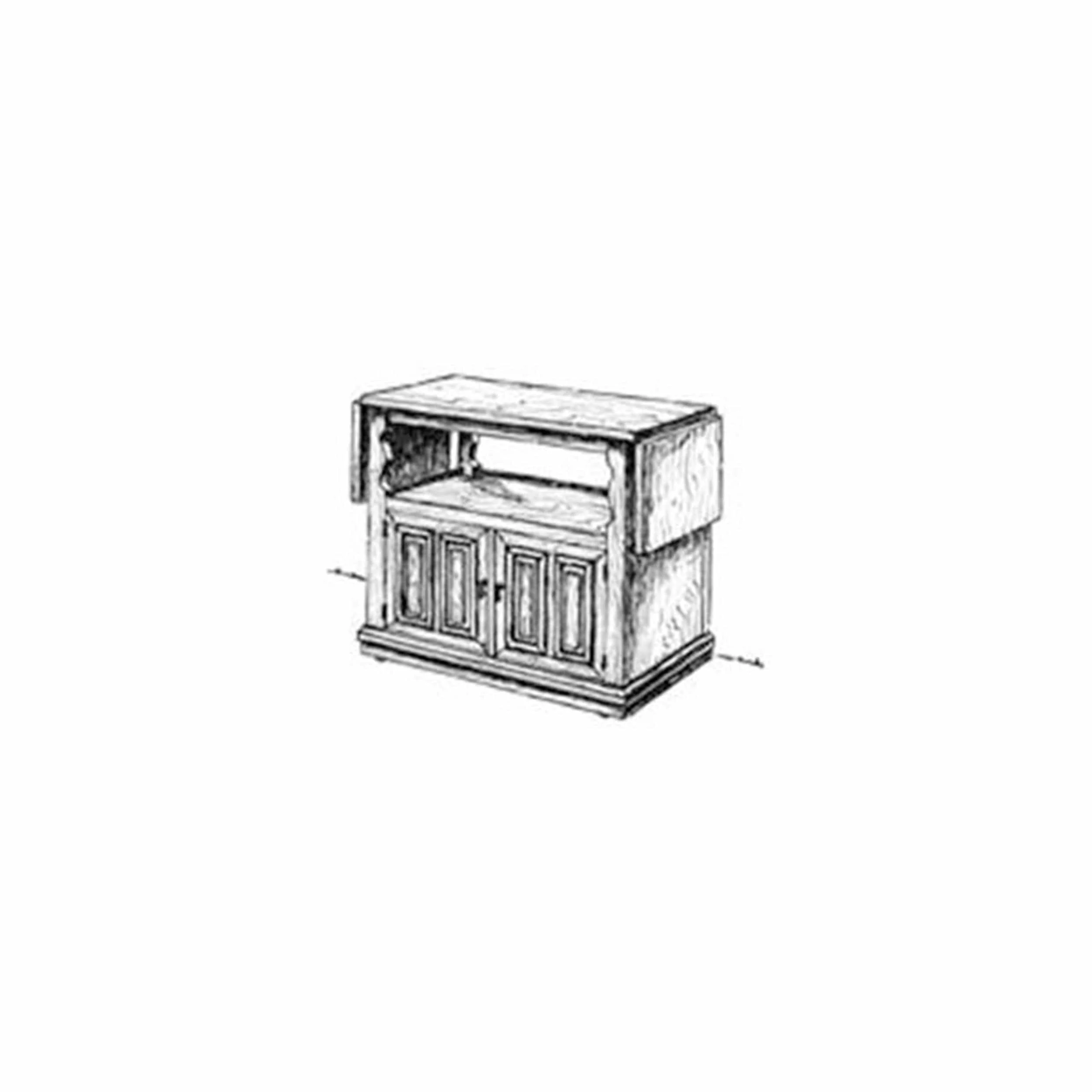 Woodworking Project Paper Plan to Build Spanish Buffett - Image 1