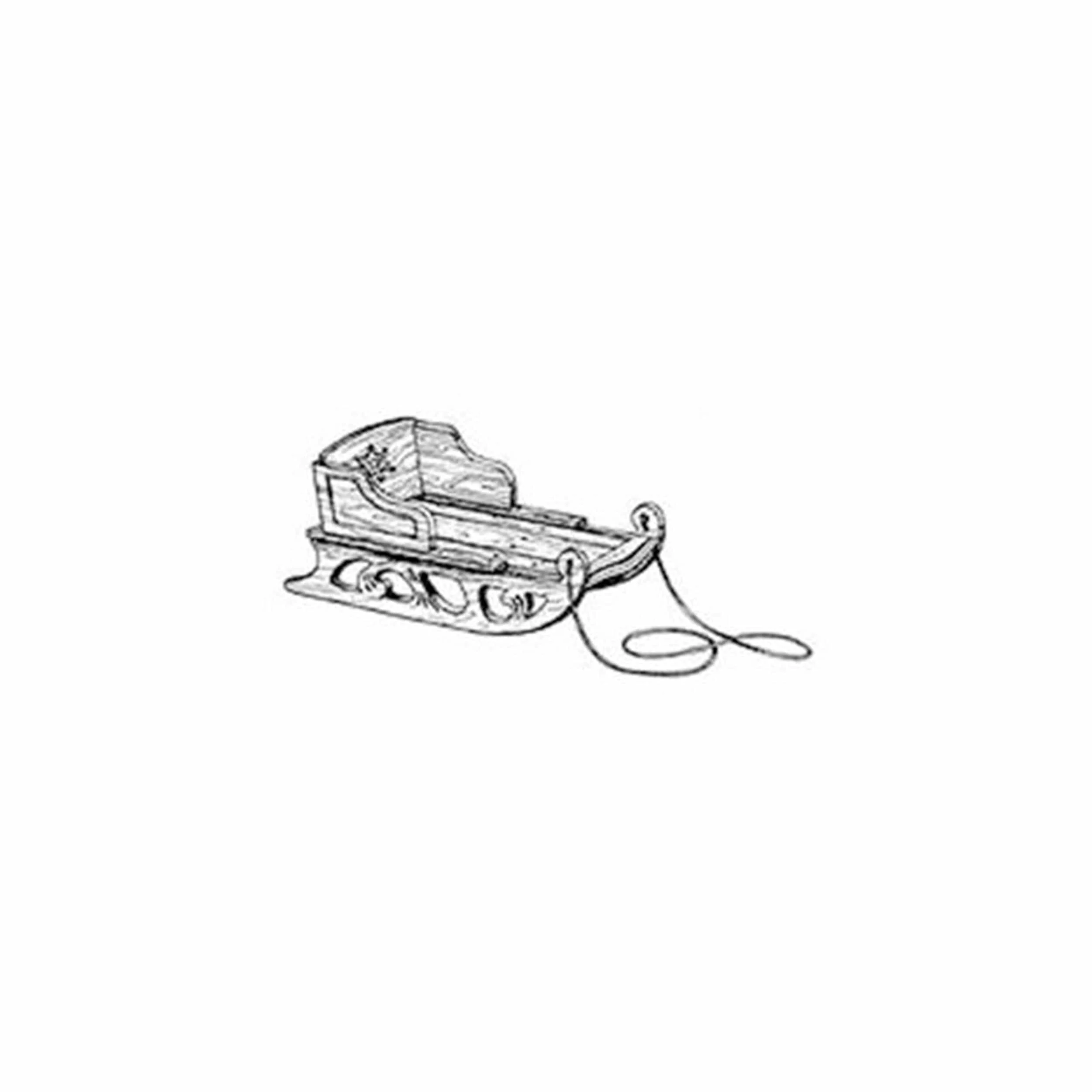 Woodworking Project Paper Plan to Build Antique Snow Sled - Image 1