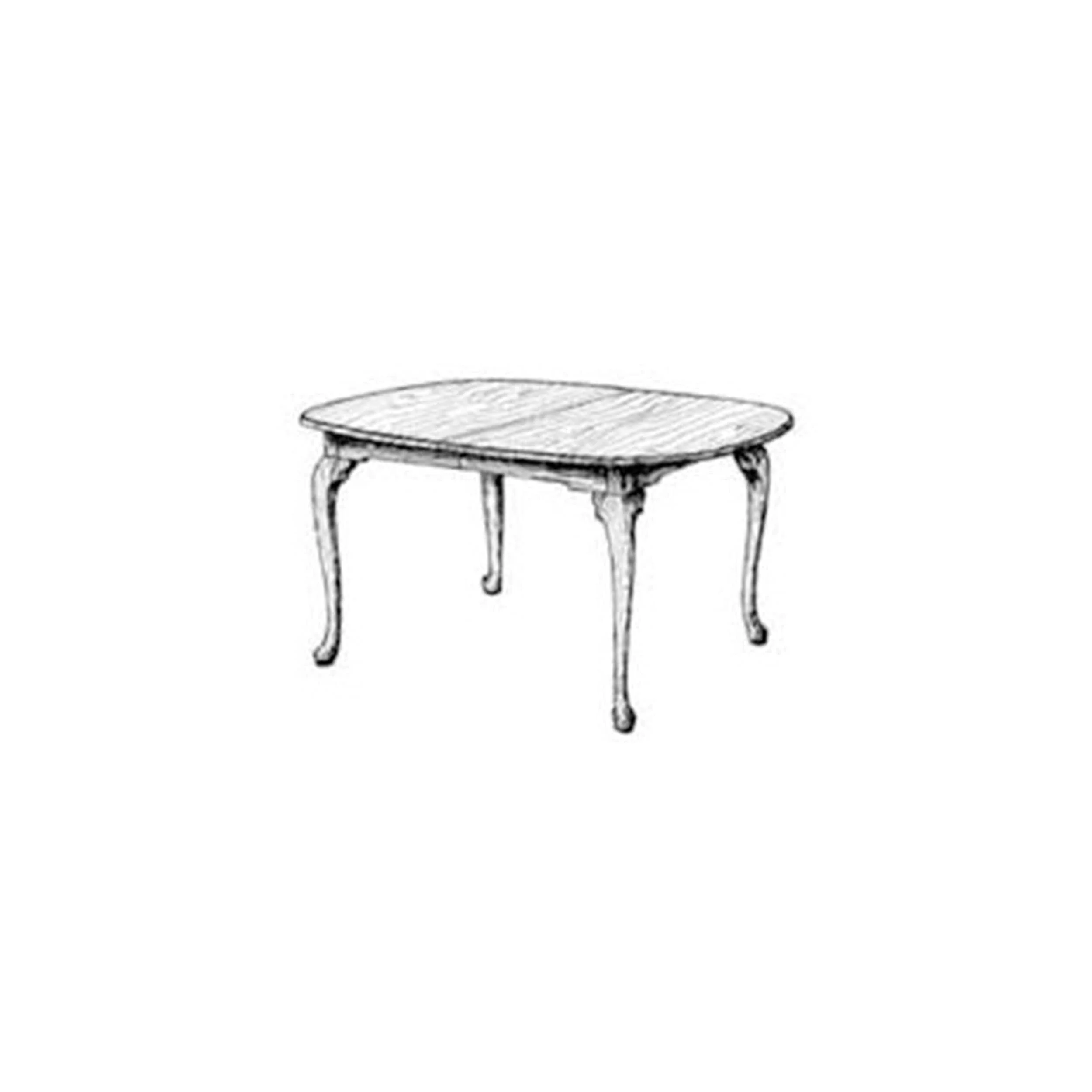 Woodworking Project Paper Plan to Build Queen Anne Dining Table - Image 1