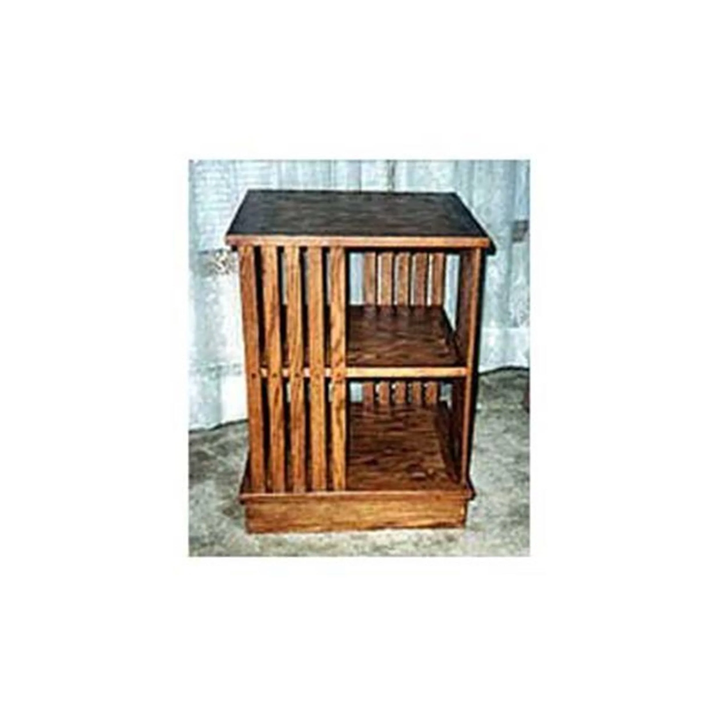 Woodworking Project Paper Plan to Build Revolving Bookcase - Image 1