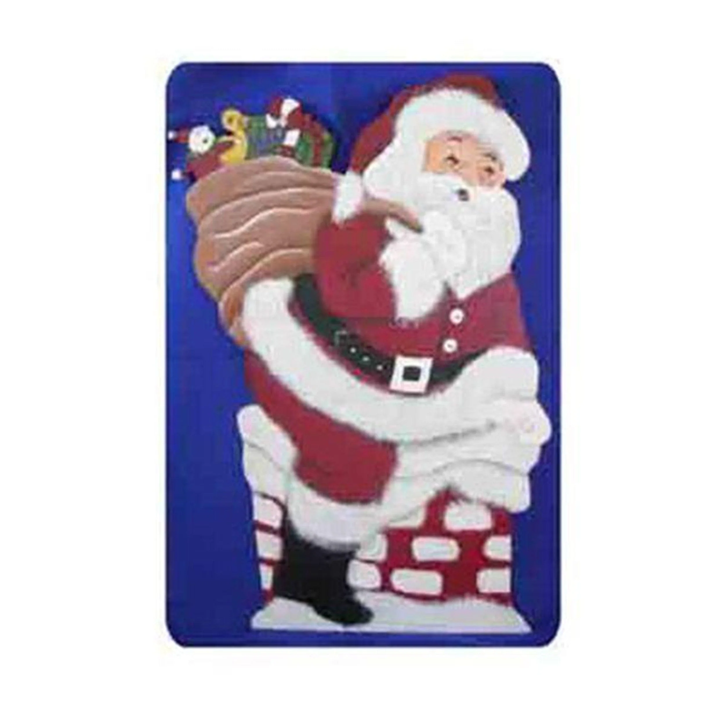 Woodworking Project Paper Plan to Build Country Santa in Chimney - Image 1