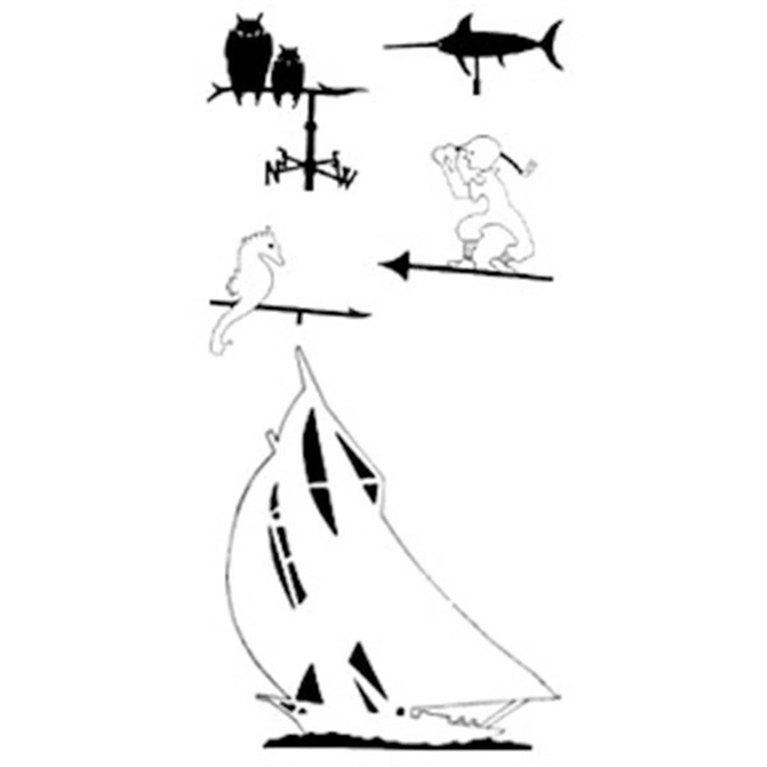 Woodworking Project Paper Plan to Build Weathervane - Image 1