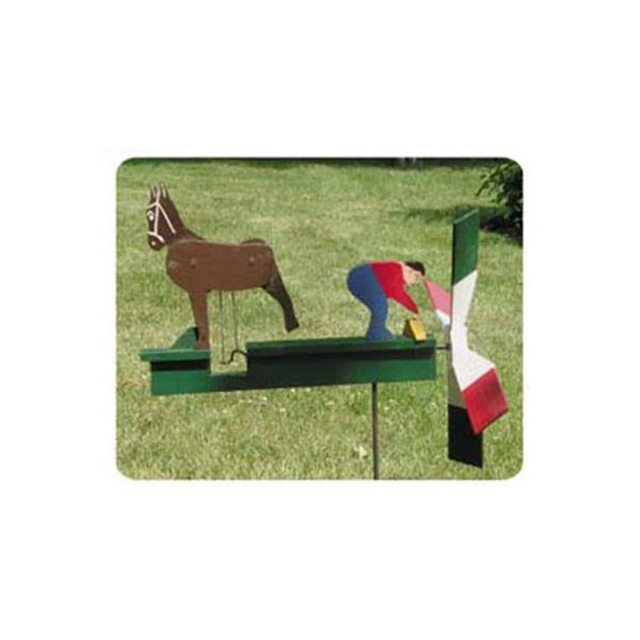 Woodworking Project Paper Plan to Build Kicking Mule Whirligig - Image 1
