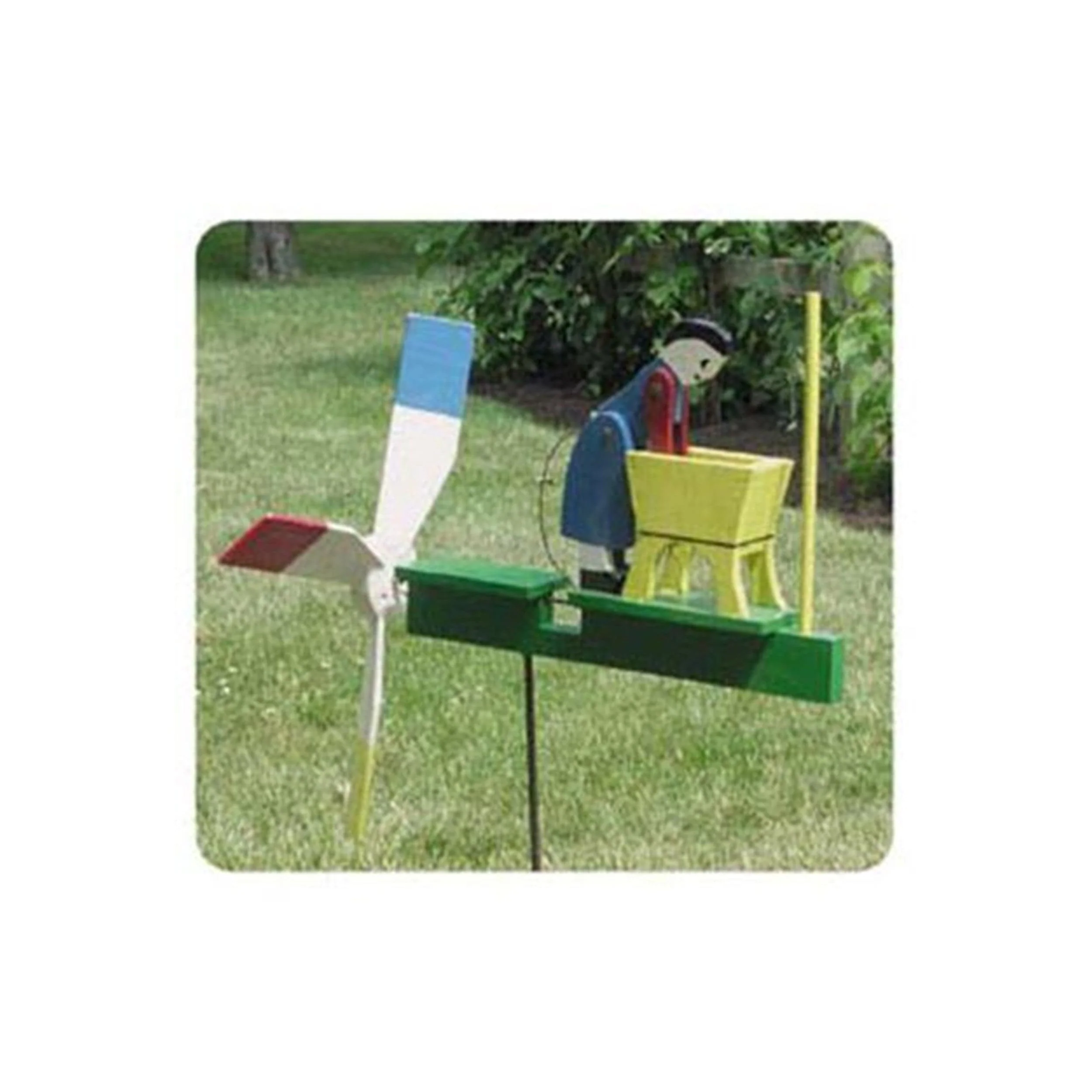 Woodworking Project Paper Plan to Build Woman Washing Whirligig