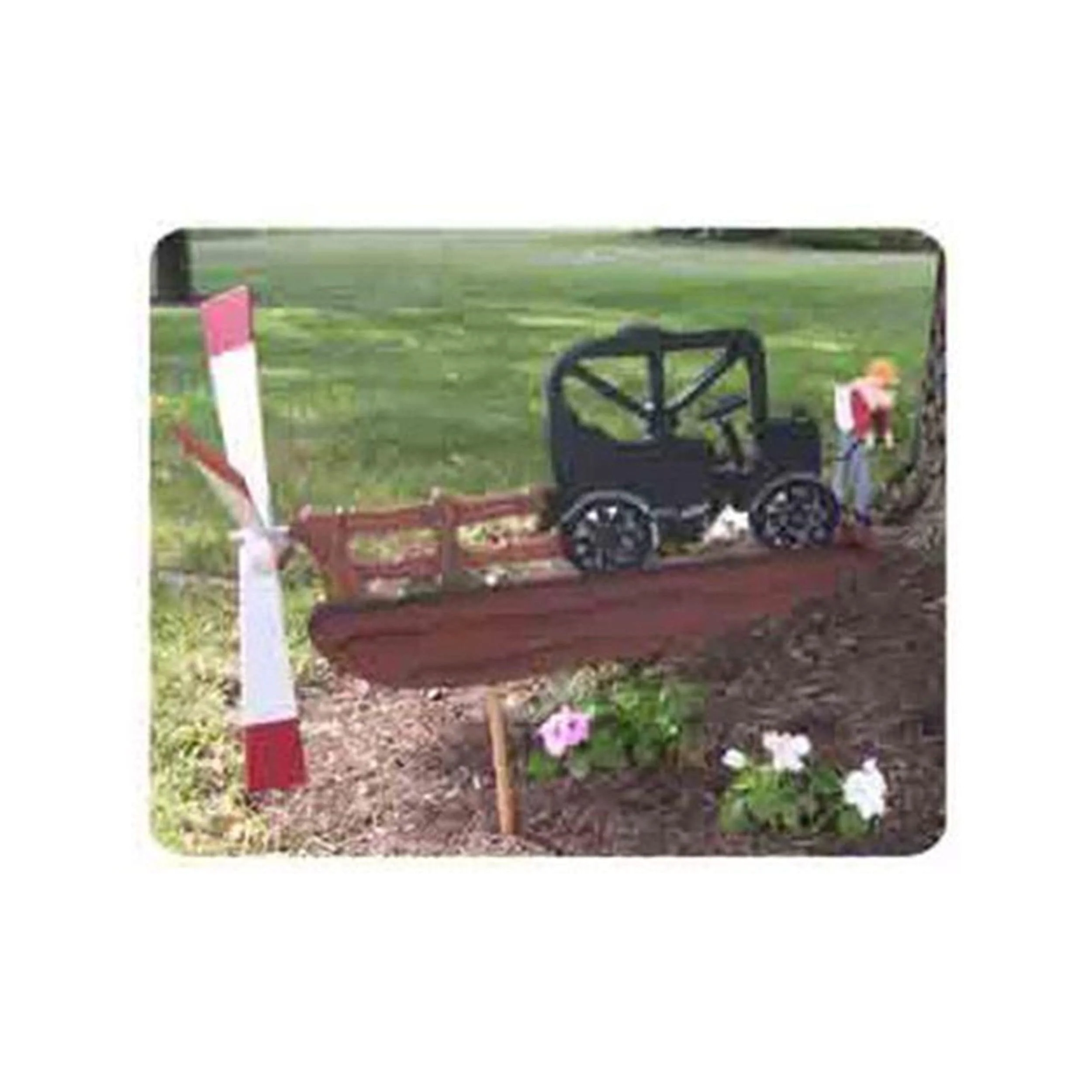 Woodworking Project Paper Plan to Build Cranking the Car Whirligig - Image 1