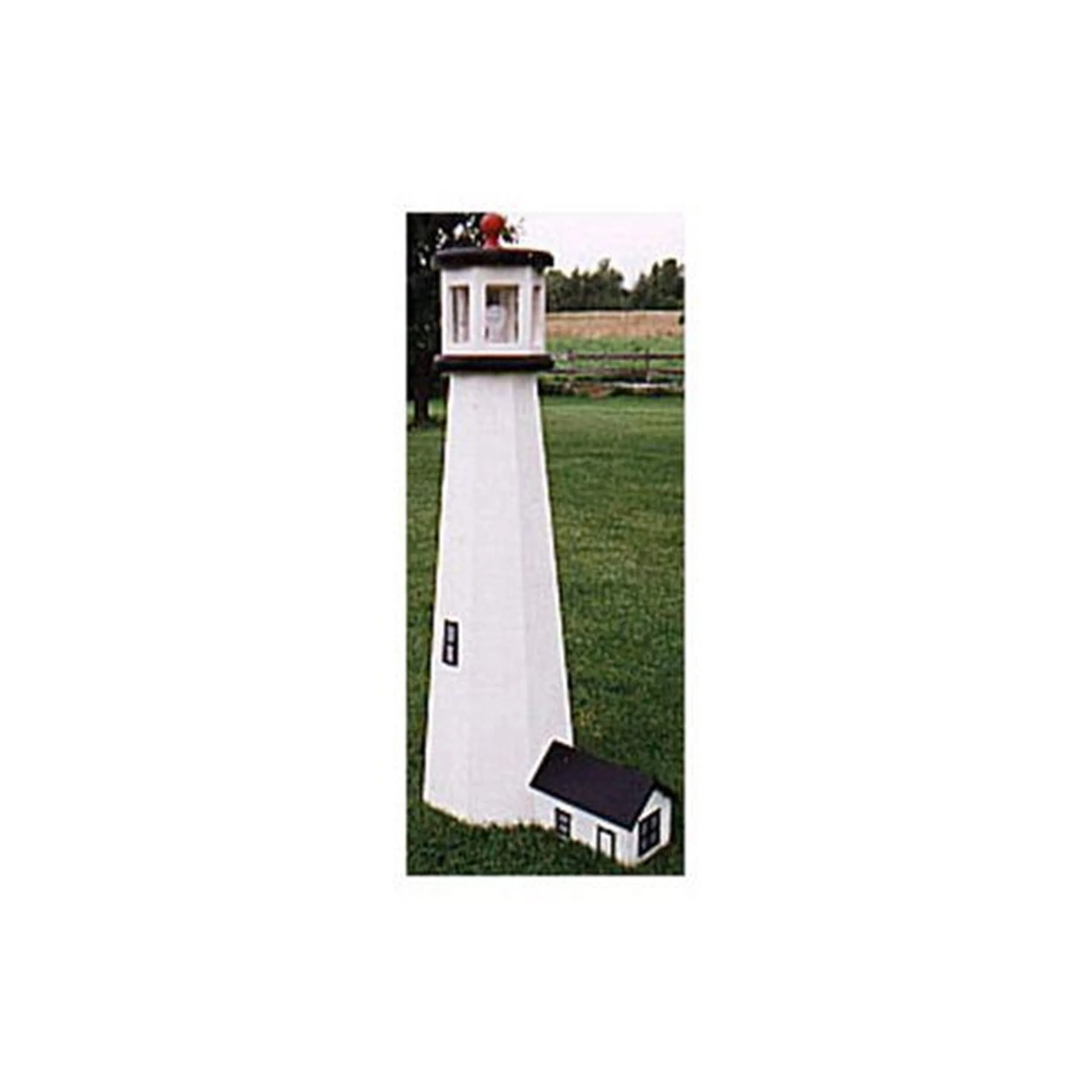 Woodworking Project Paper Plan to Build 5.5' Lighthouse with Dwelling - Image 1
