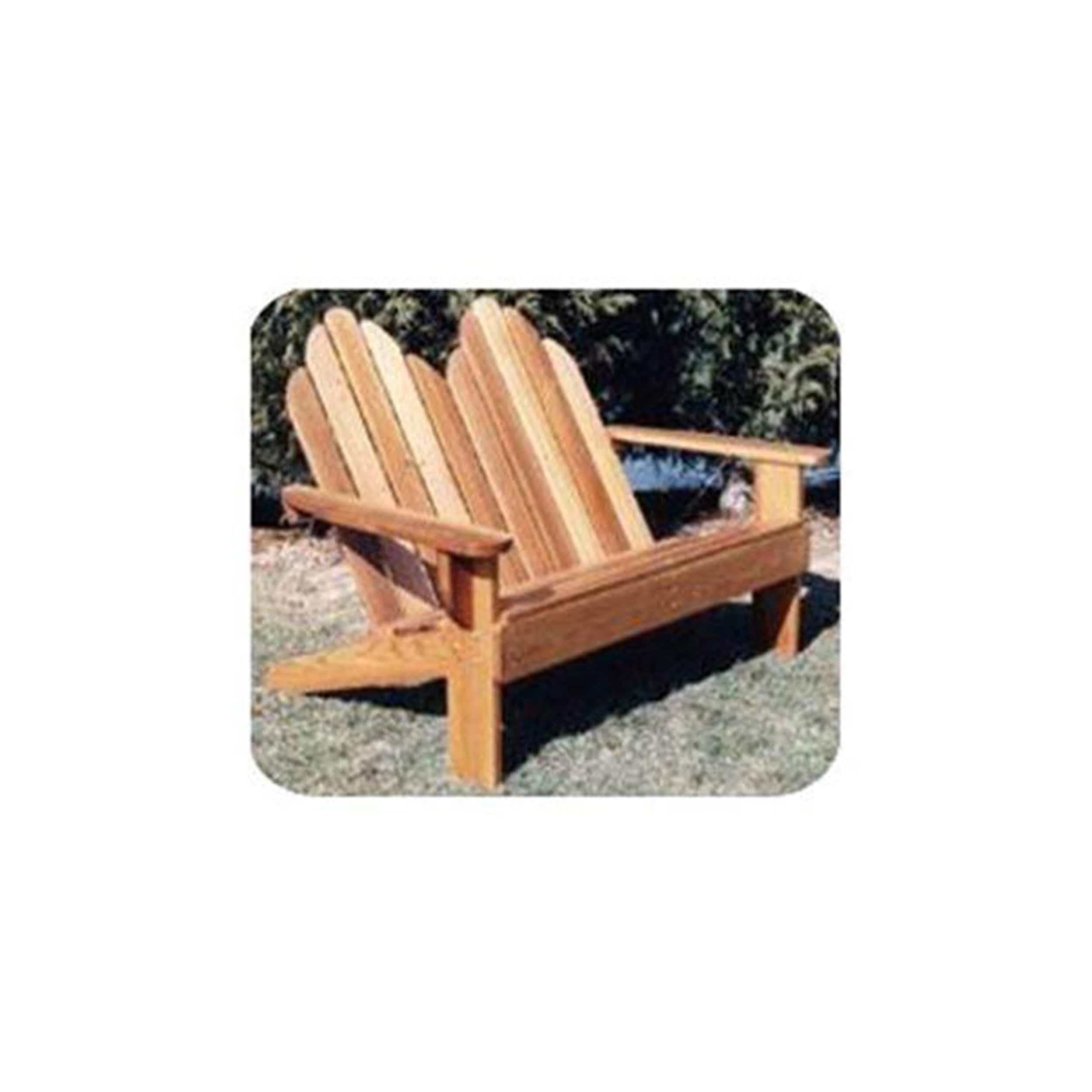 Woodworking Project Paper Plan to Build Classic Adirondack Loveseat - Image 1
