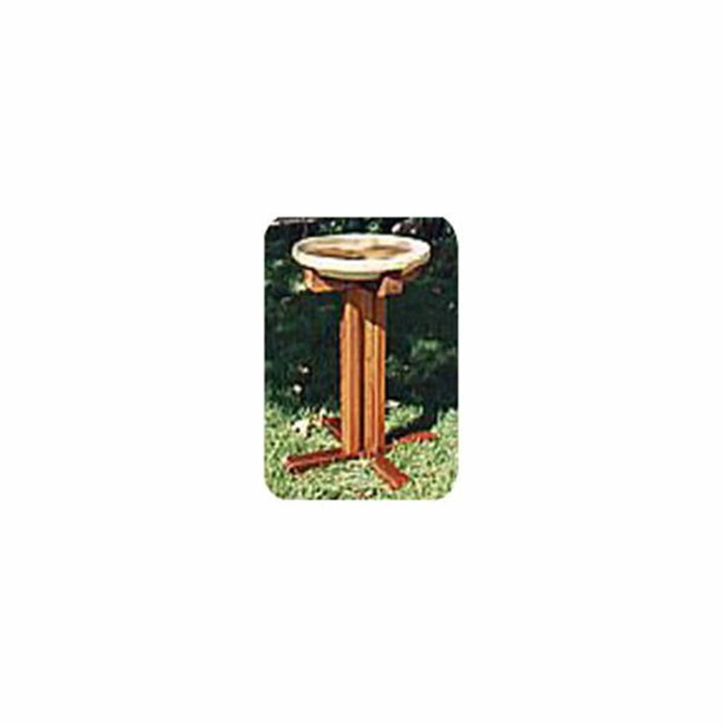 Woodworking Project Paper Plan to Build Bird Bath - Image 1