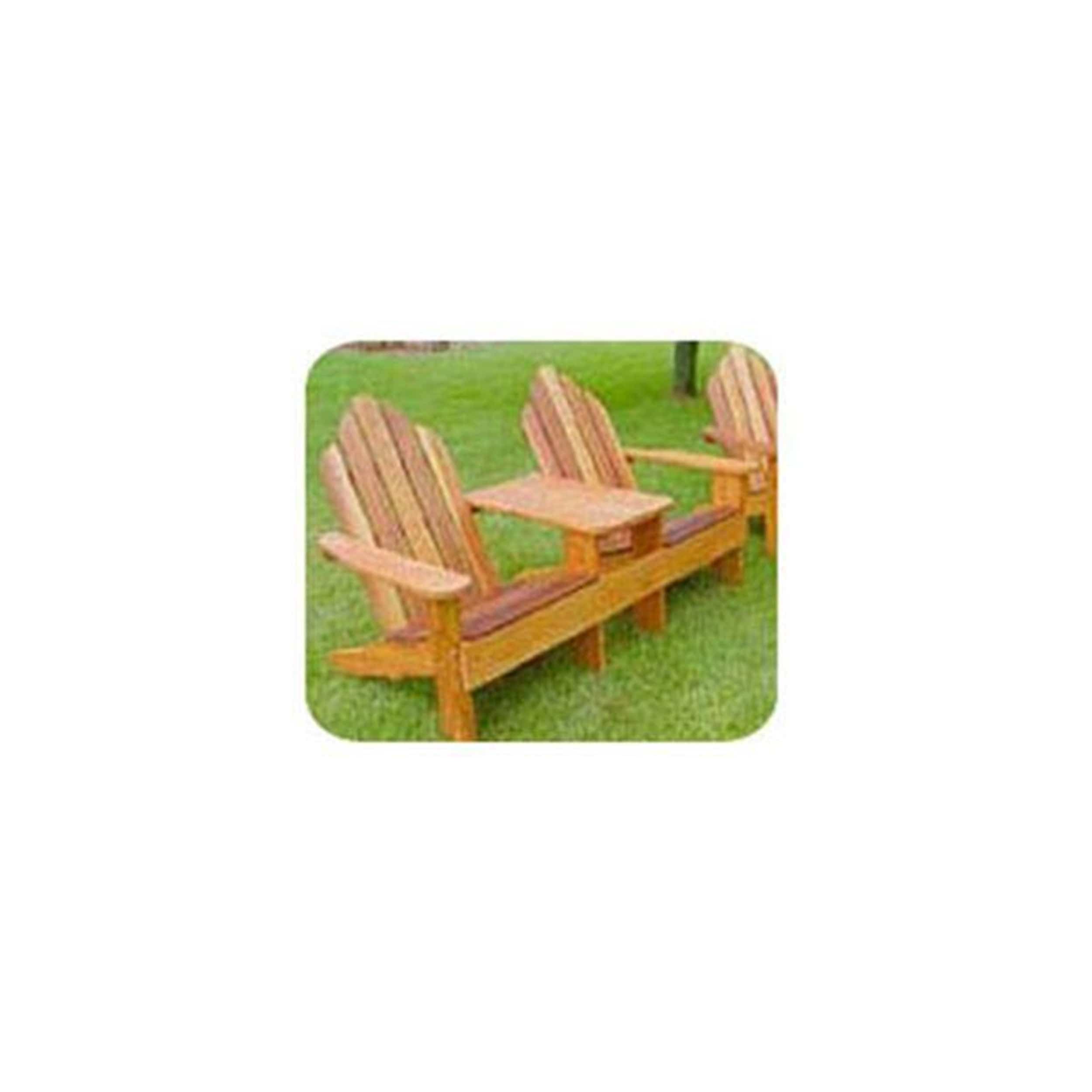 Woodworking Project Paper Plan to Build Classic Adirondack Tete-a-Tete - Image 1