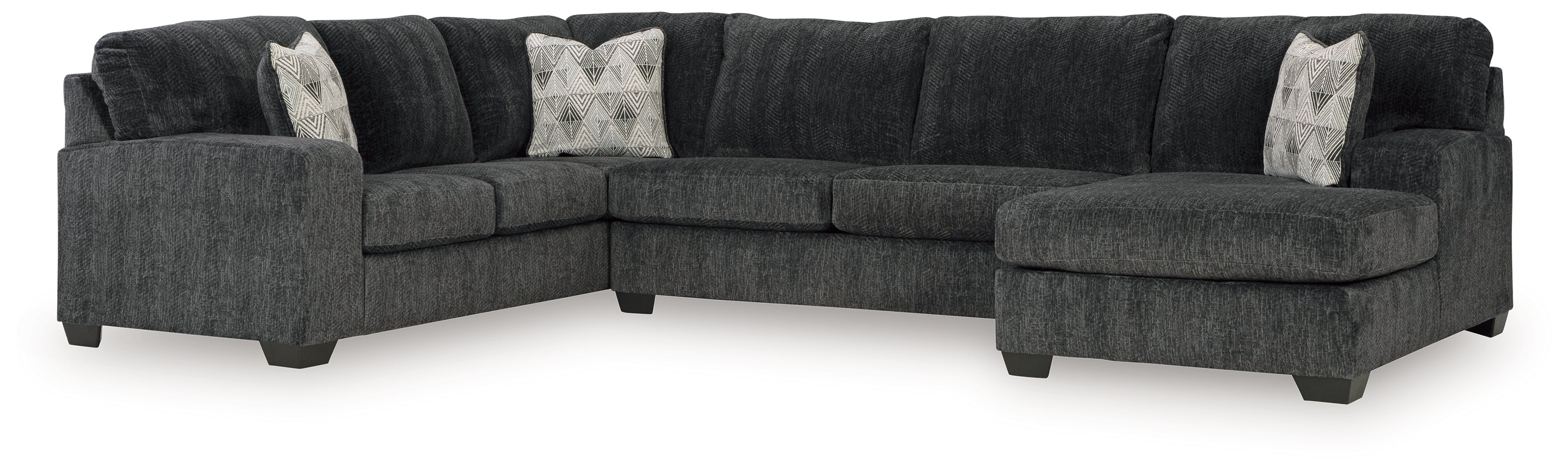 Hollyview Shadow 3-Piece Sectional with Chaise - Image 2