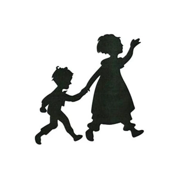 Woodworking Project Paper Plan to Build Children Playing Shadow - Image 1