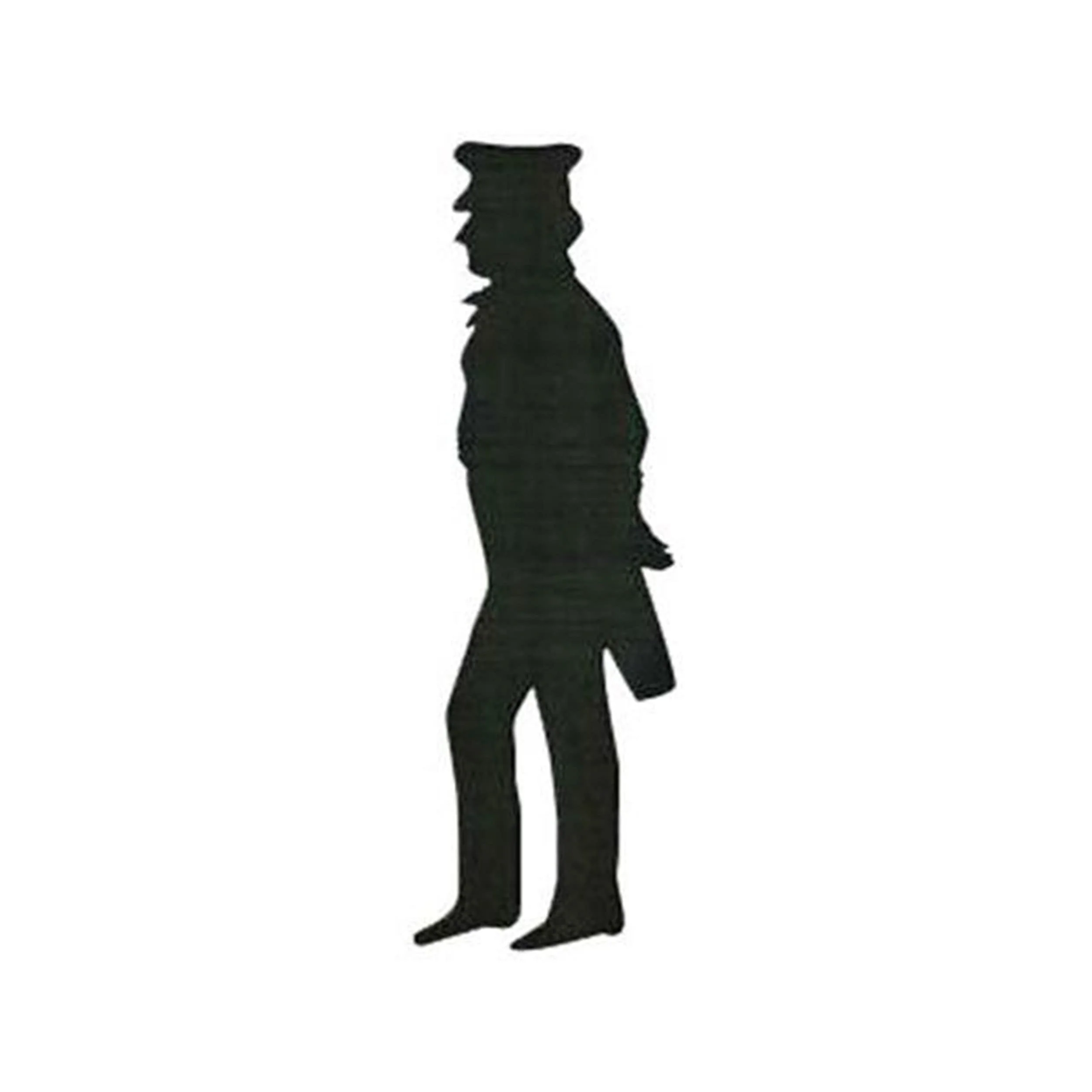 Woodworking Project Paper Plan to Build Railway Conductor Shadow - Image 1