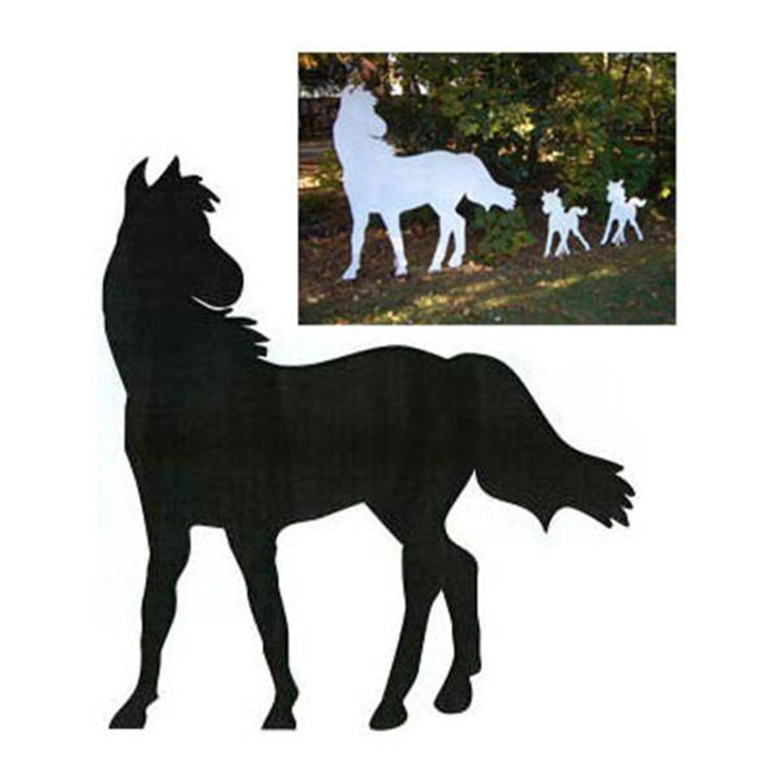Woodworking Project Paper Plan to Build Large Horse Shadow - Image 1
