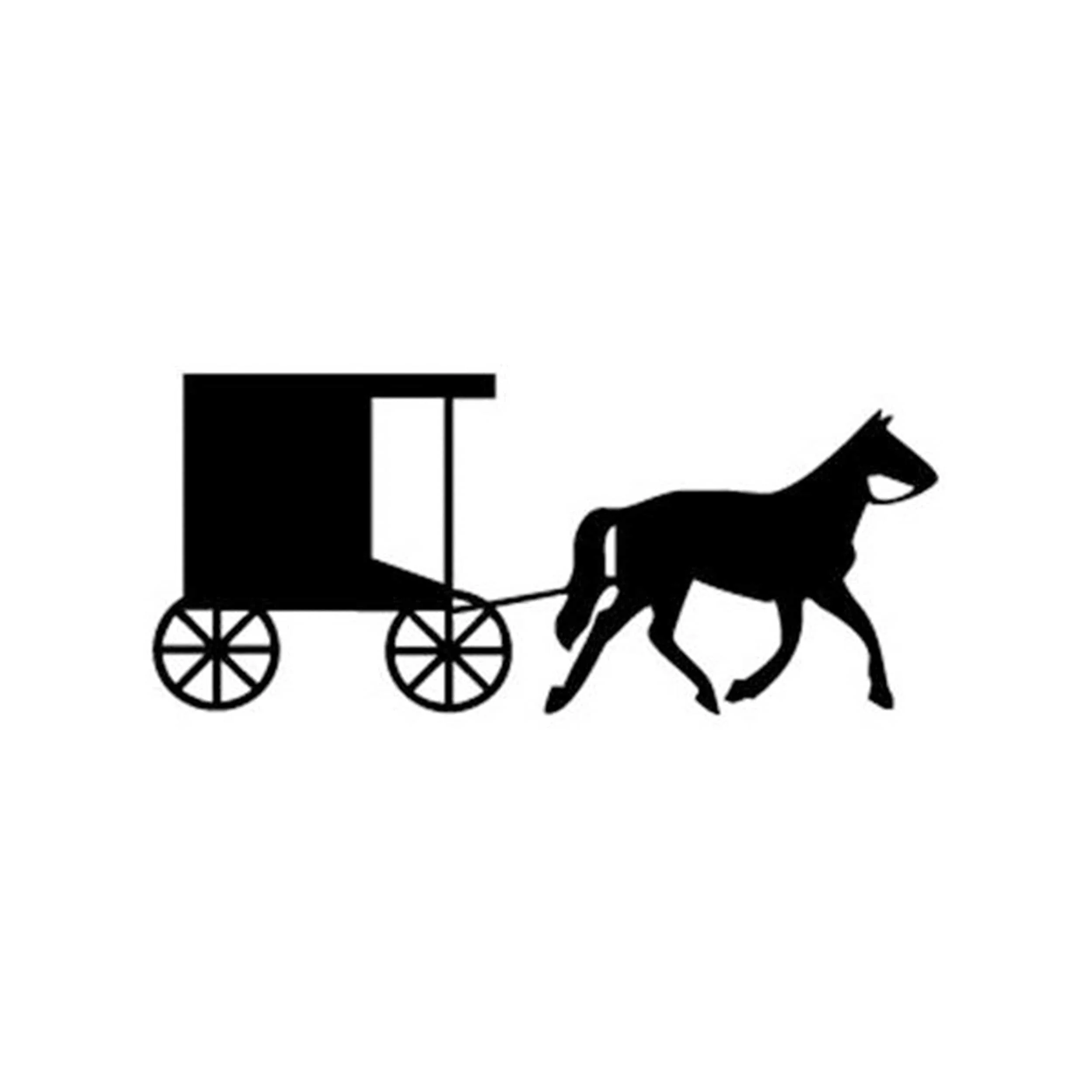 Woodworking Project Paper Plan to Build Horse and Buggy Shadow Pattern - Image 1