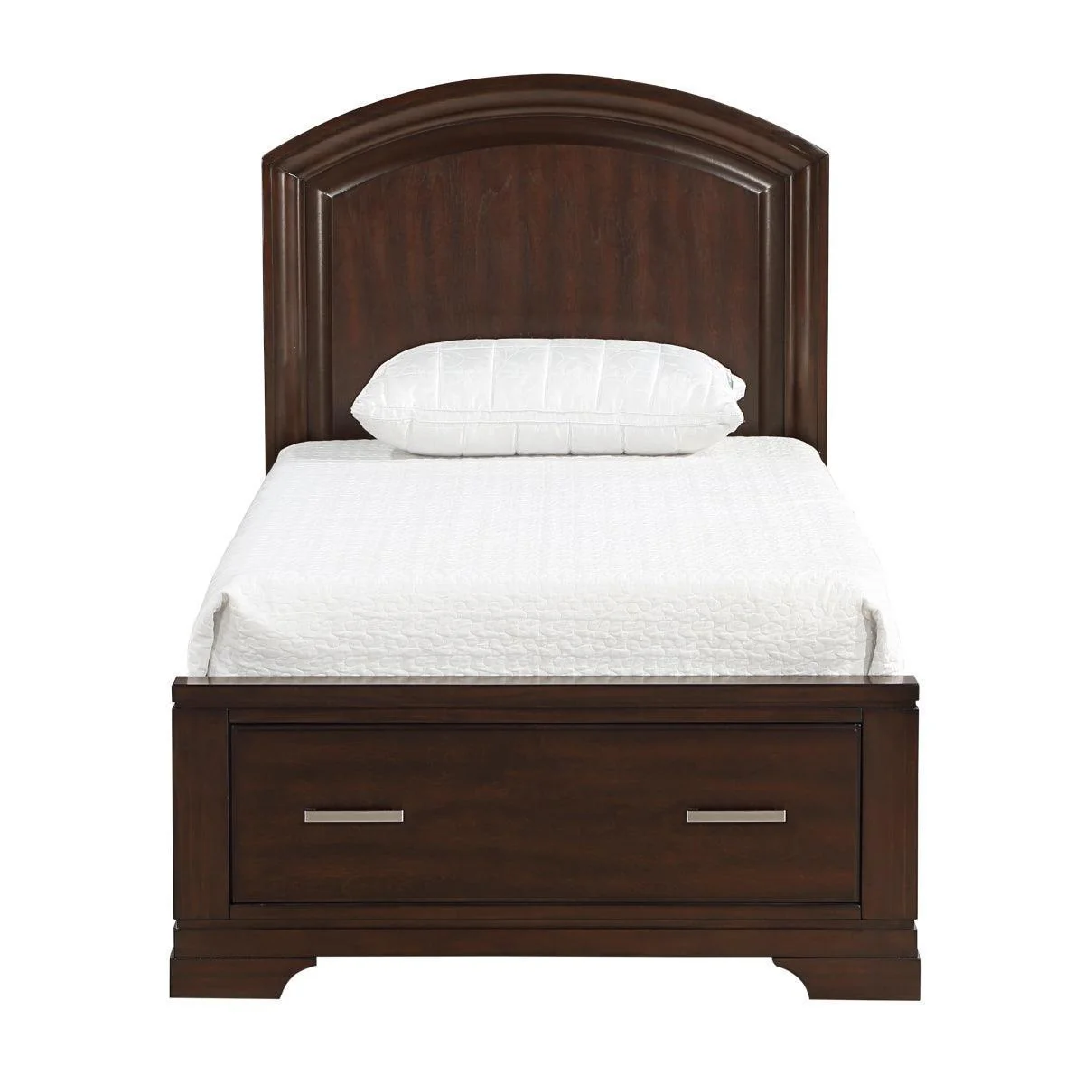 Hudson Cherry Storage Platform Twin Bed - Image 1