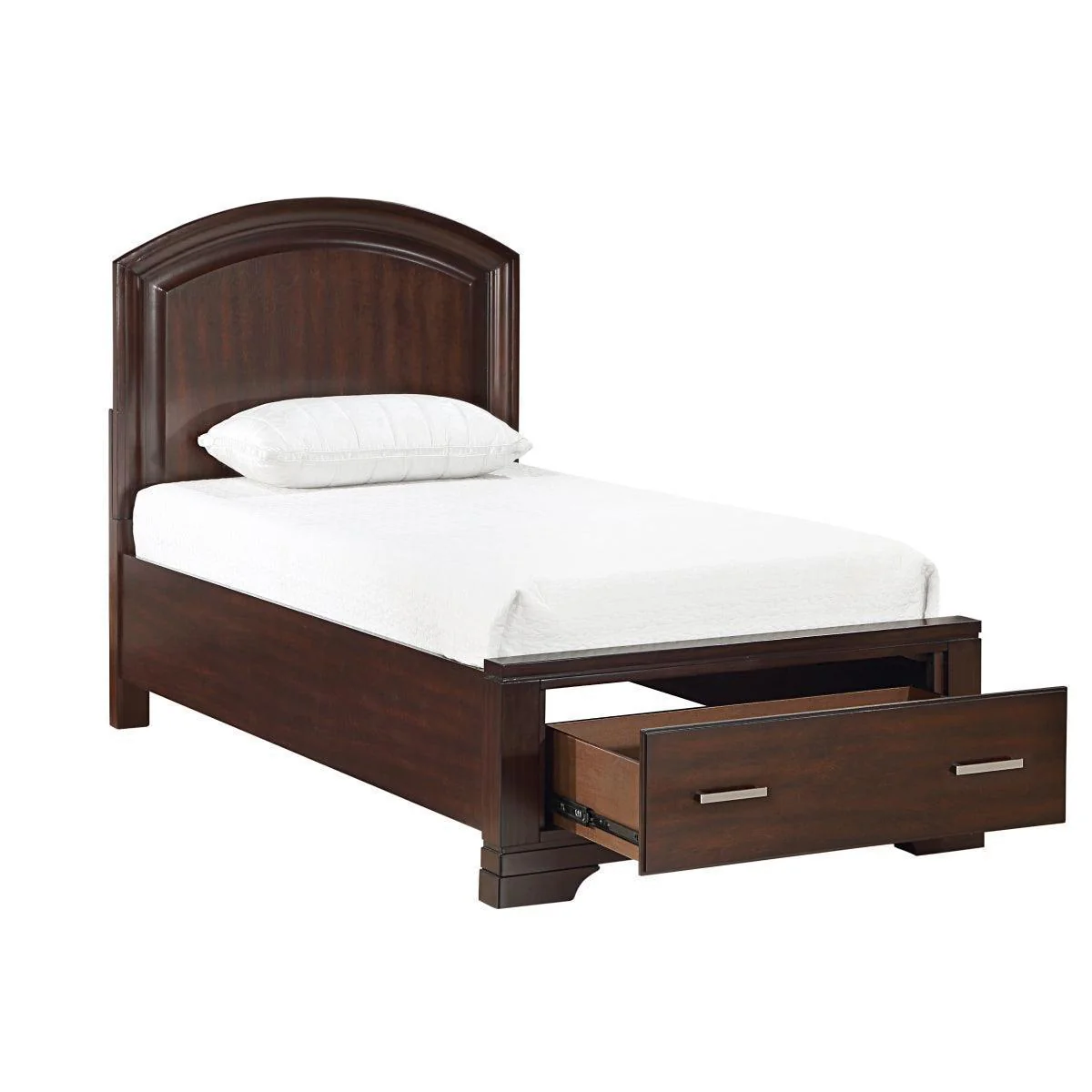 Hudson Cherry Storage Platform Twin Bed - Image 3