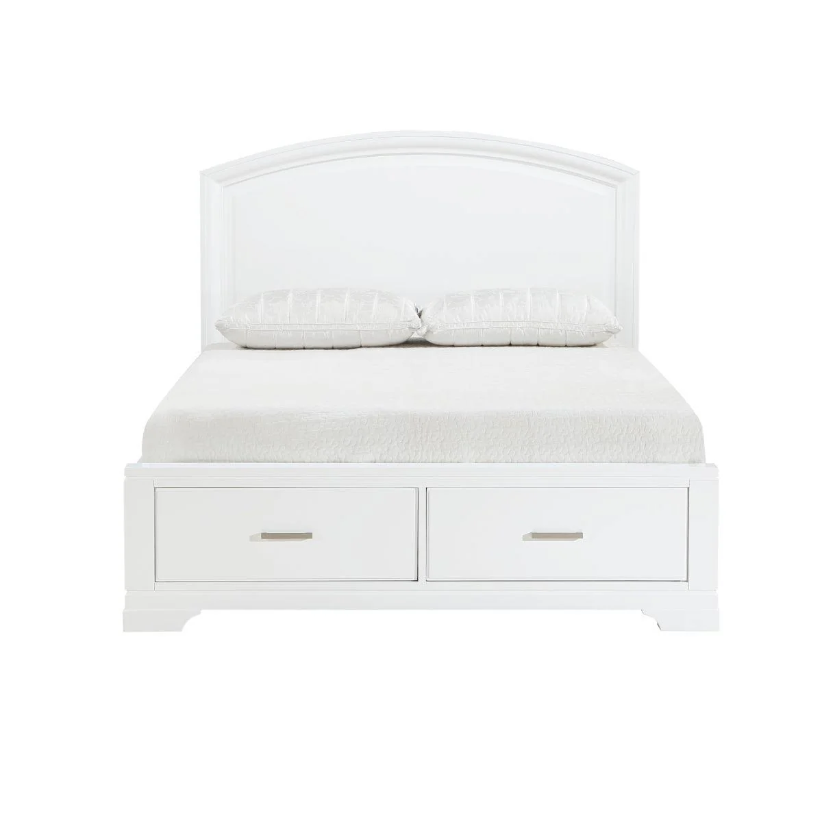 Heinz White Storage Platform King Bed - Image 1