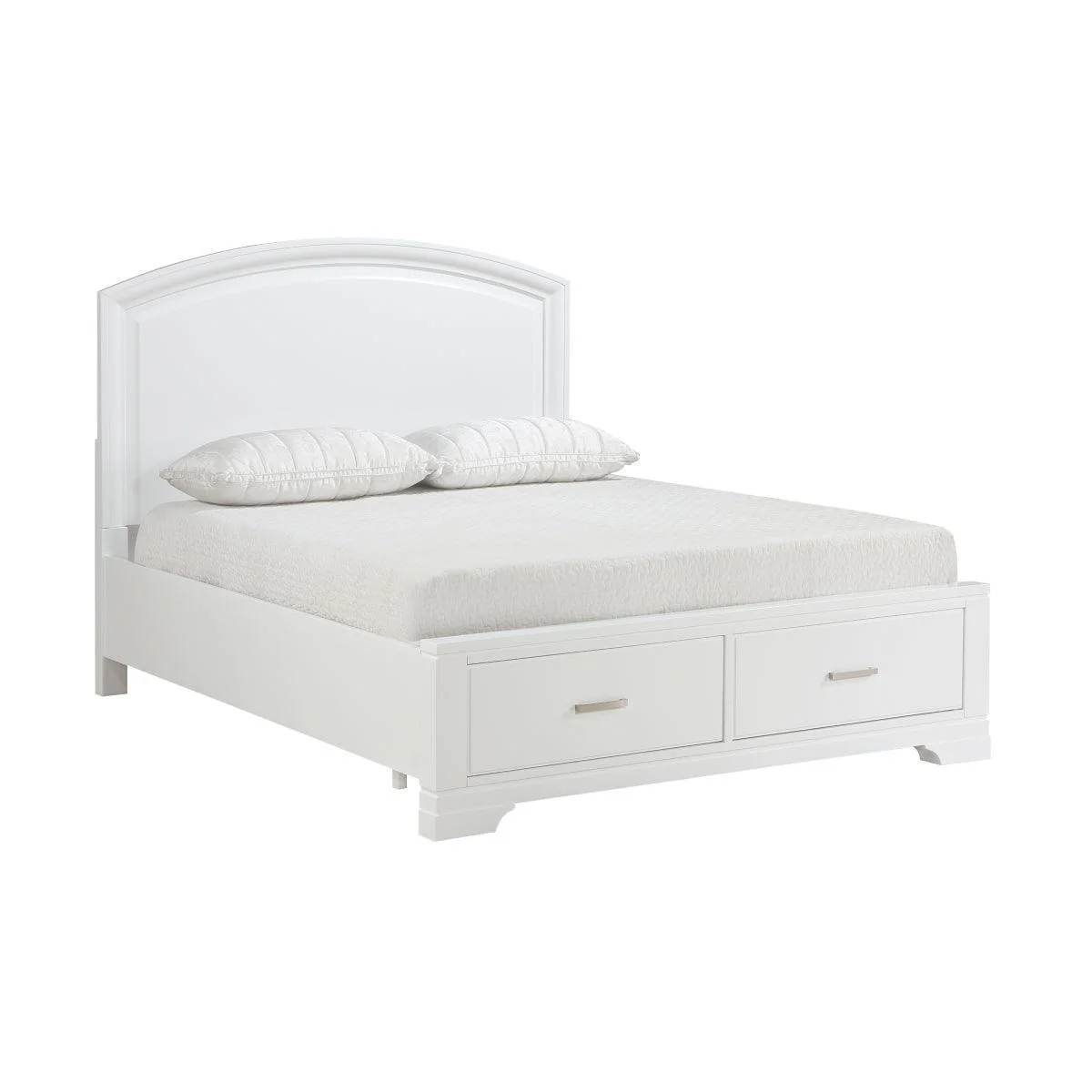 Bella White Storage Platform Full Bed - Image 2