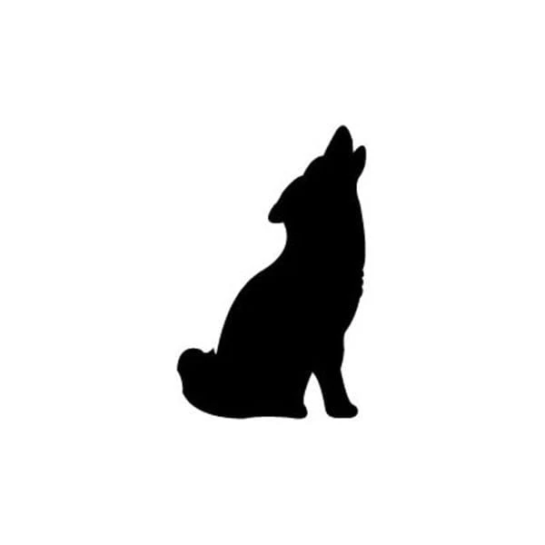 Woodworking Project Paper Plan to Build Howling Wolf Shadow - Image 1
