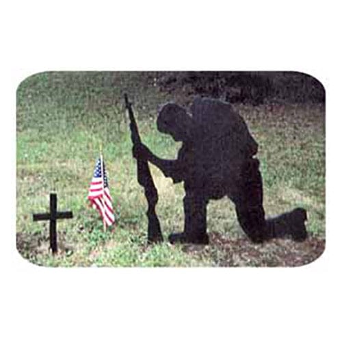 Woodworking Project Paper Plan to Build Praying Soldier Shadow - Image 1